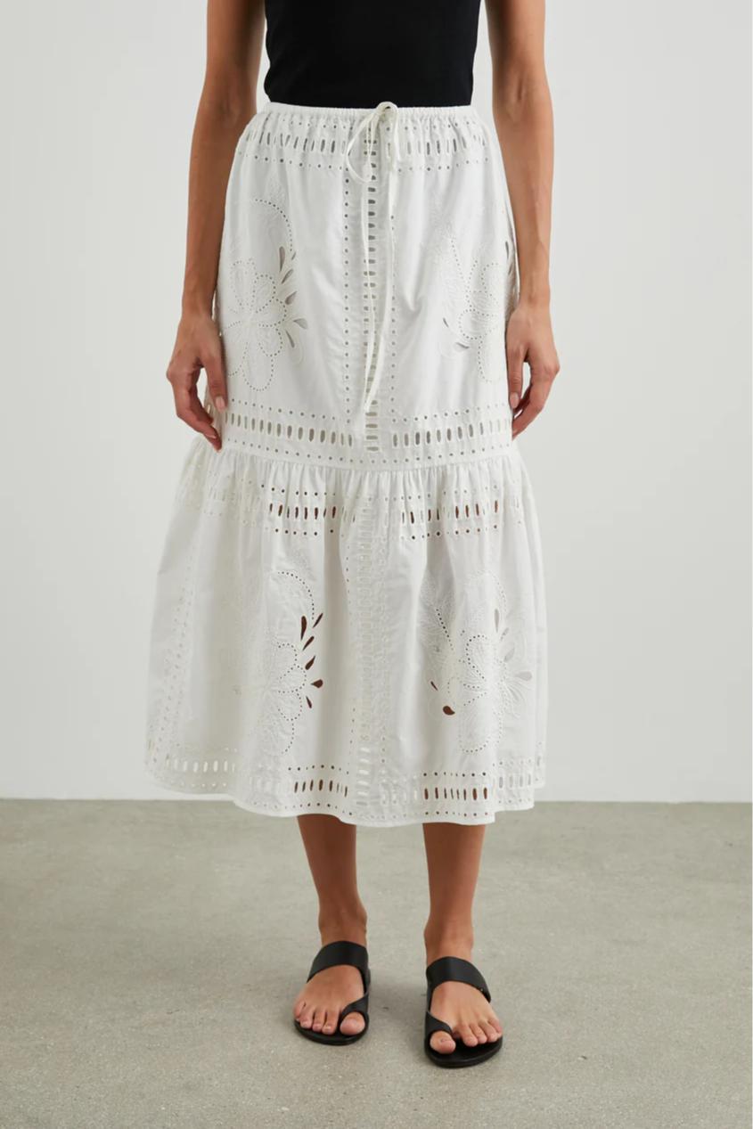 Prina White Skirt Product Image