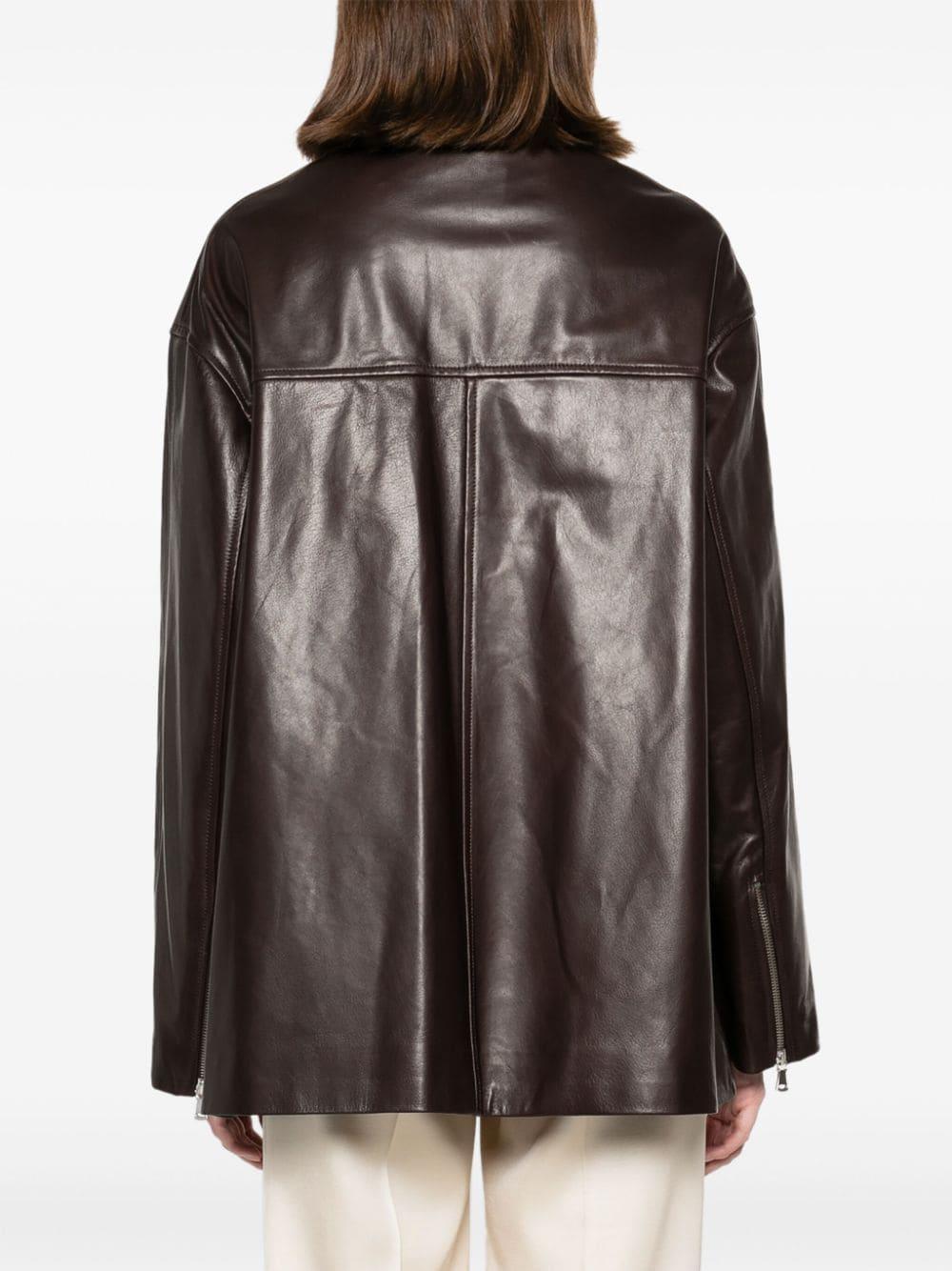 NOUR HAMMOUR Layne Jacket In Brown Product Image