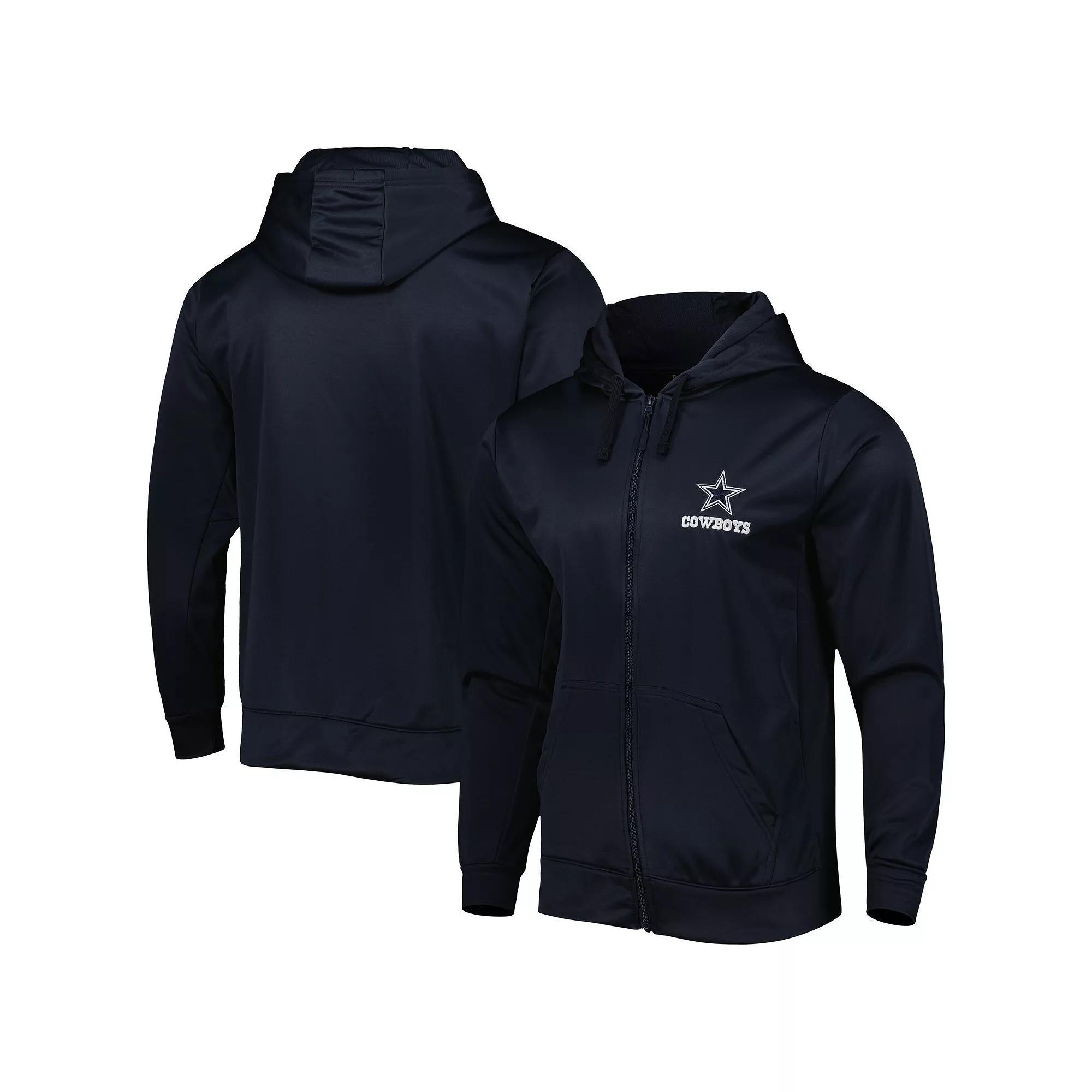 Men's Dunbrooke Navy/Gray Dallas Cowboys Apprentice Full-Zip Hoodie, Size: 5XL, Blue Product Image