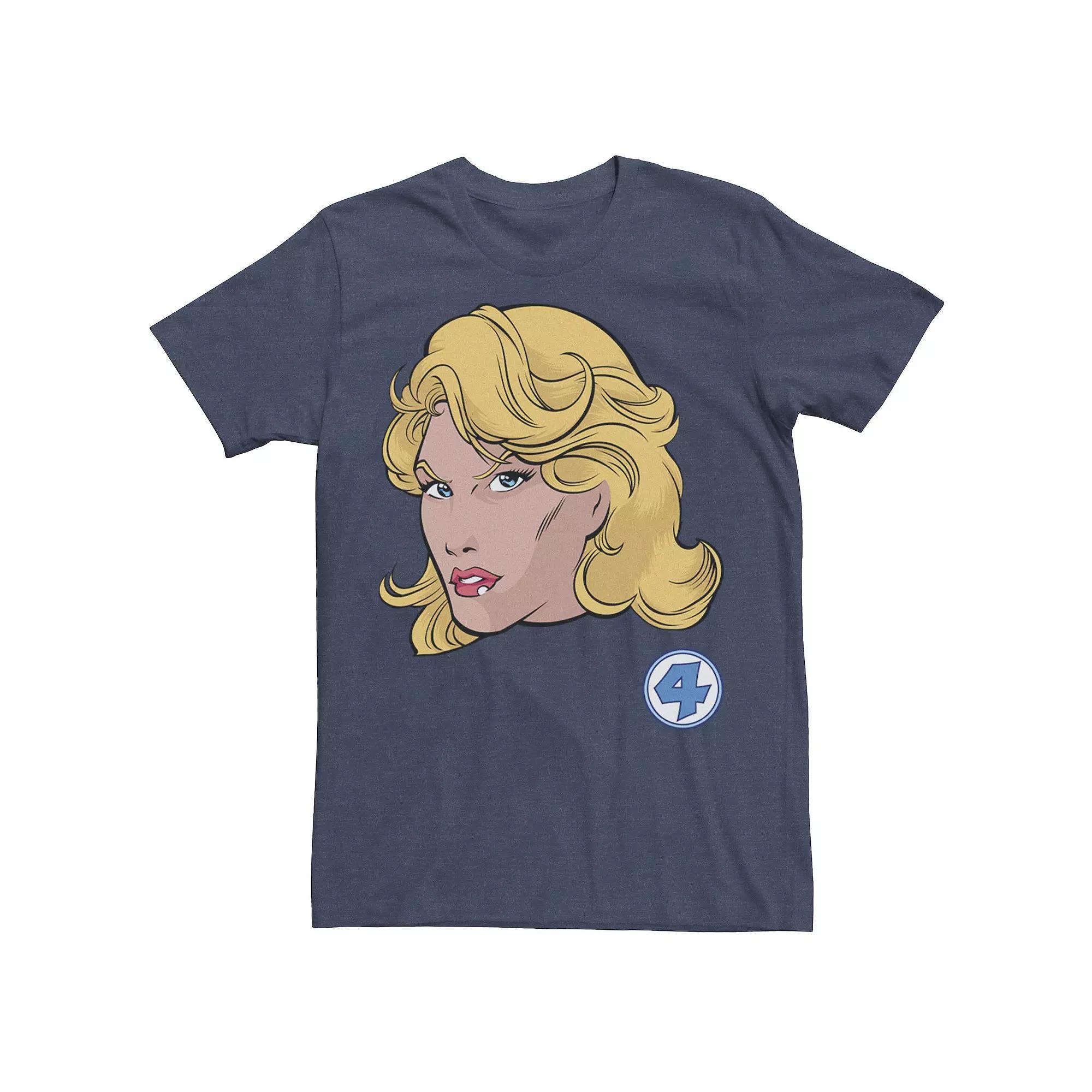 Men's Marvel Fantastic Four Susan Storm Graphic Tee, Size: Large, Navy Grey Product Image