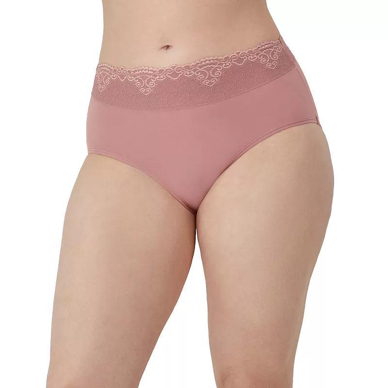 Bali Passion For Comfort Brief Underwear DFPC61, Women's, Black Lace Product Image
