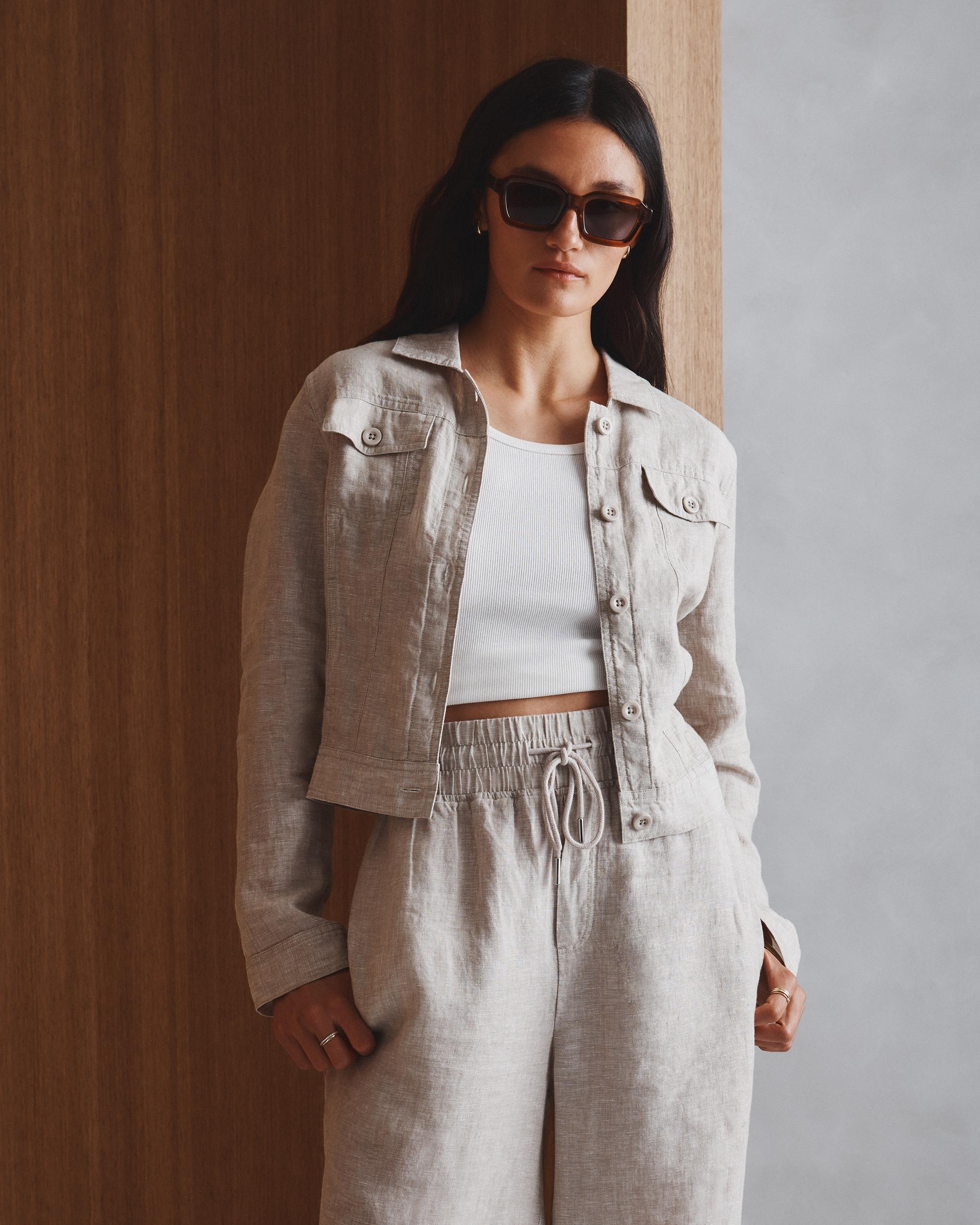 Quince | Women's 100% European Linen Jacket Size XL Product Image