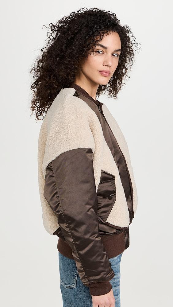 Alpha Industries B-15 Sherpa Hybrid Bomber Jacket | Shopbop Product Image