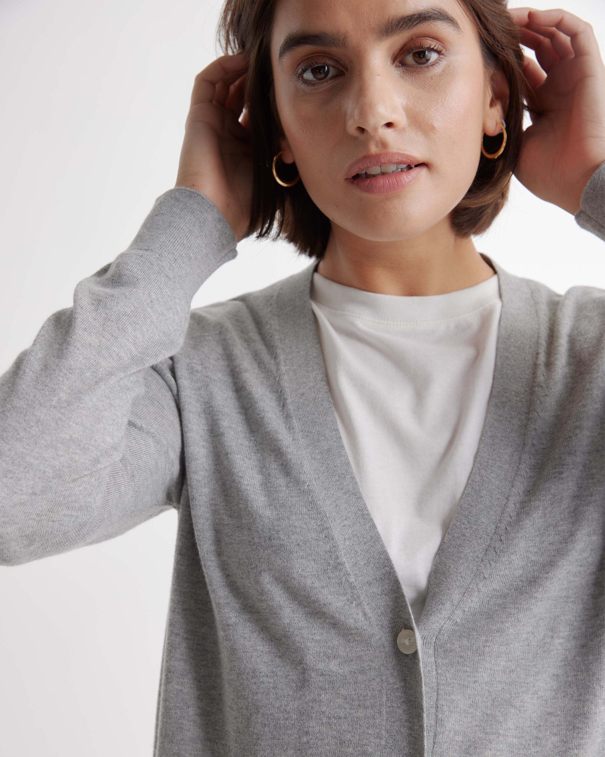 Quince | Women's Lightweight Cotton Cashmere Cardigan Sweater Size XL, Organic Cotton Product Image