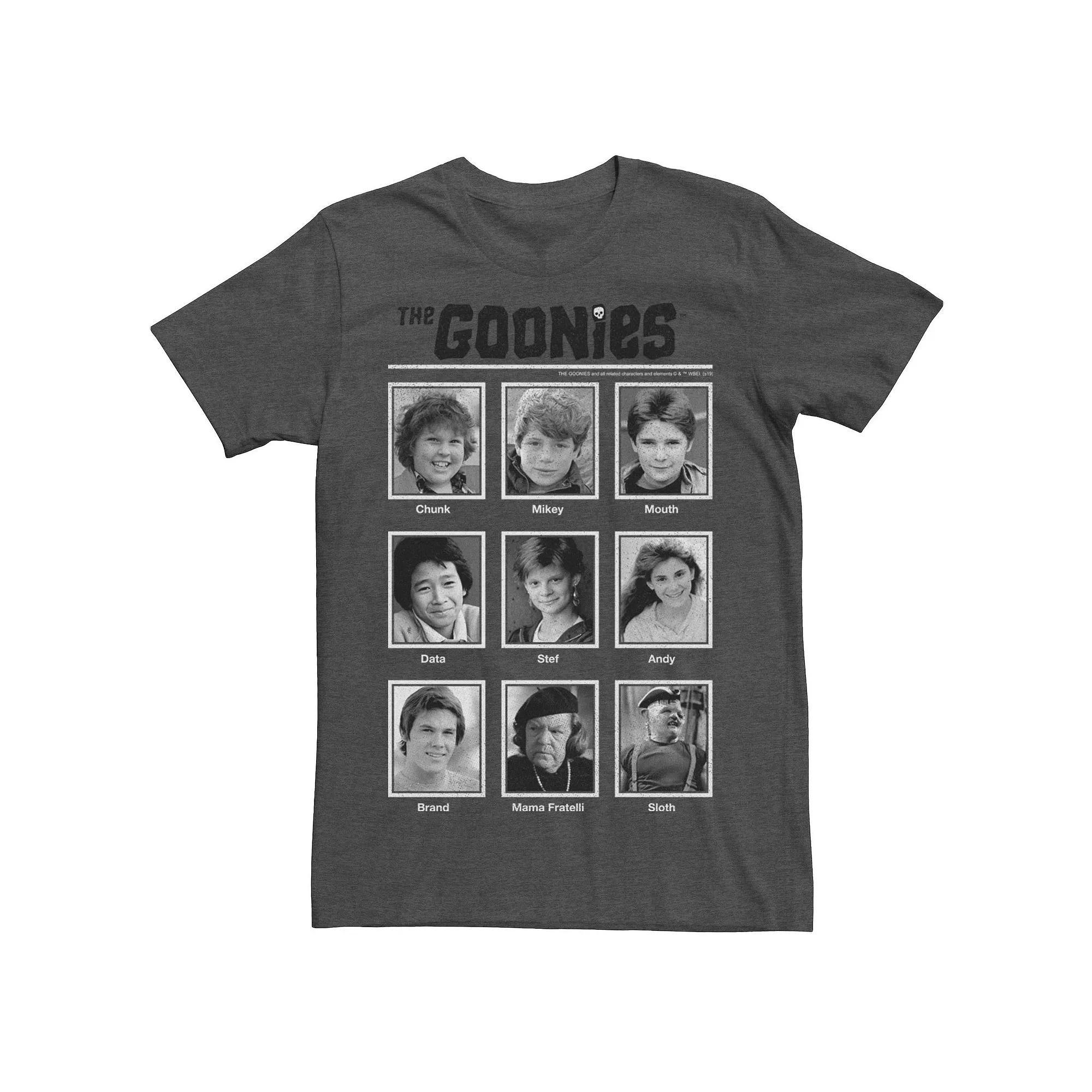 Men's The Goonies Character Photo Collage Tee, Size: XXL, Athletic Grey Product Image
