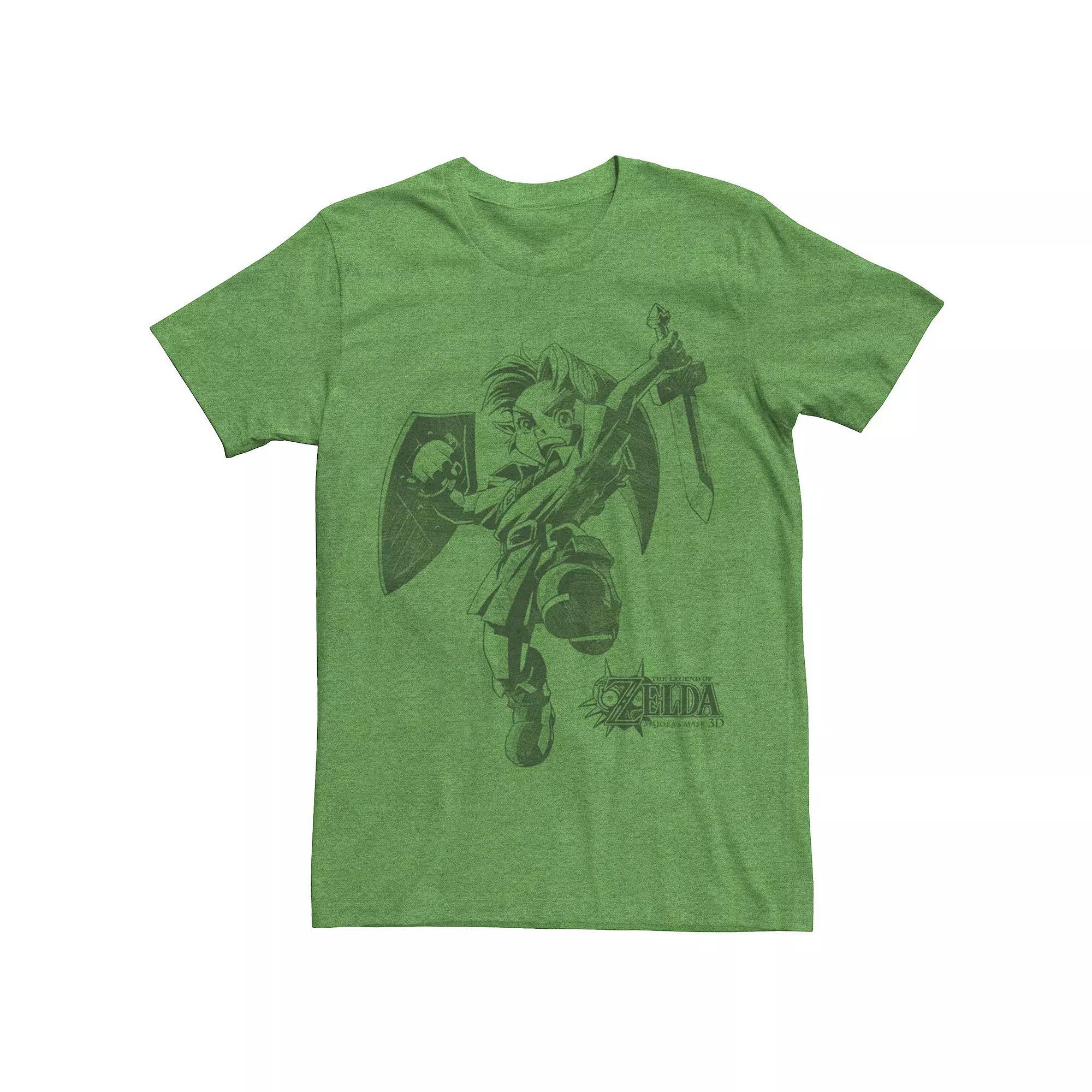 Men's Nintendo Linker Line Graphic Tee, Size: XL, Kelly Grey Product Image
