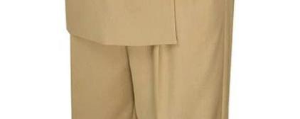 Ramses Collection - Beige Regular Fit Double Breasted 2 Piece Suit with Adjustable Waistband Product Image