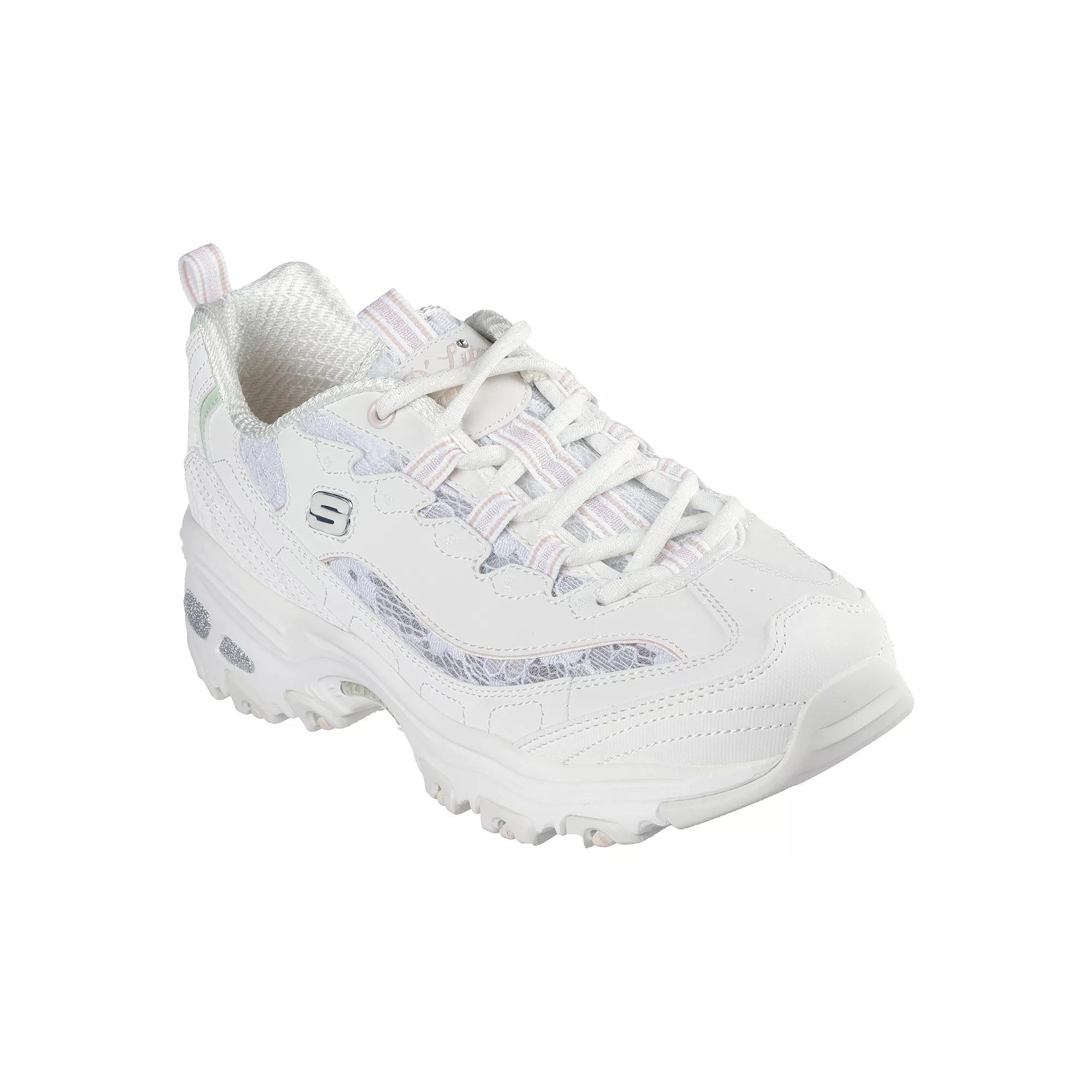 Skechers® D'Lites Women's Shoes, Size: 6, Off White Pink Product Image