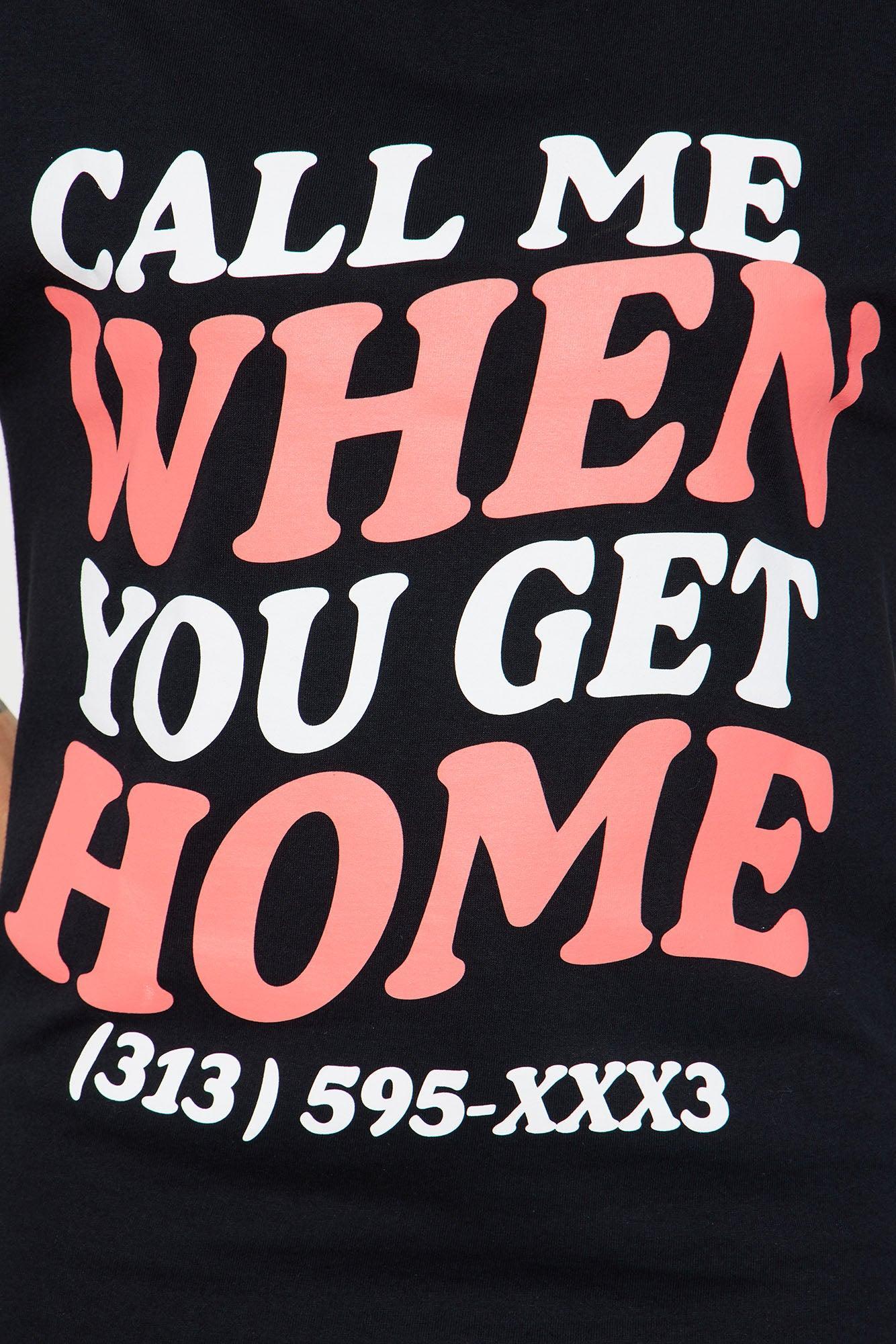 Call Me Oversized Tee - Black Product Image