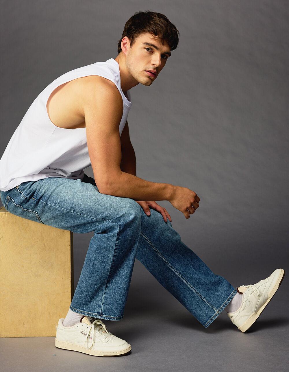 RSQ Mens Loose Fit Jeans - Dark Wash Product Image