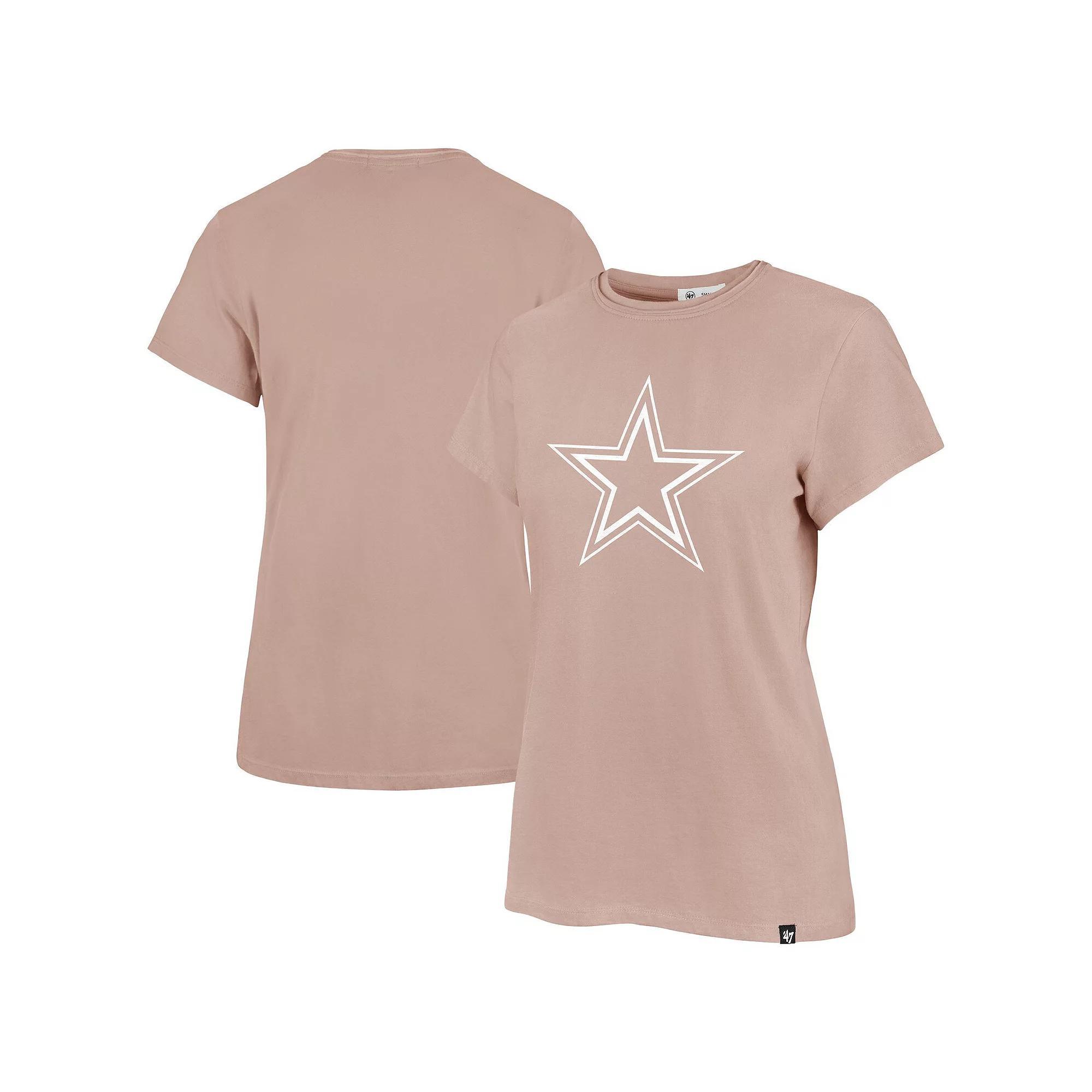 Women's '47  Light Pink Dallas Cowboys Premier Frankie T-Shirt, Size: XL Product Image