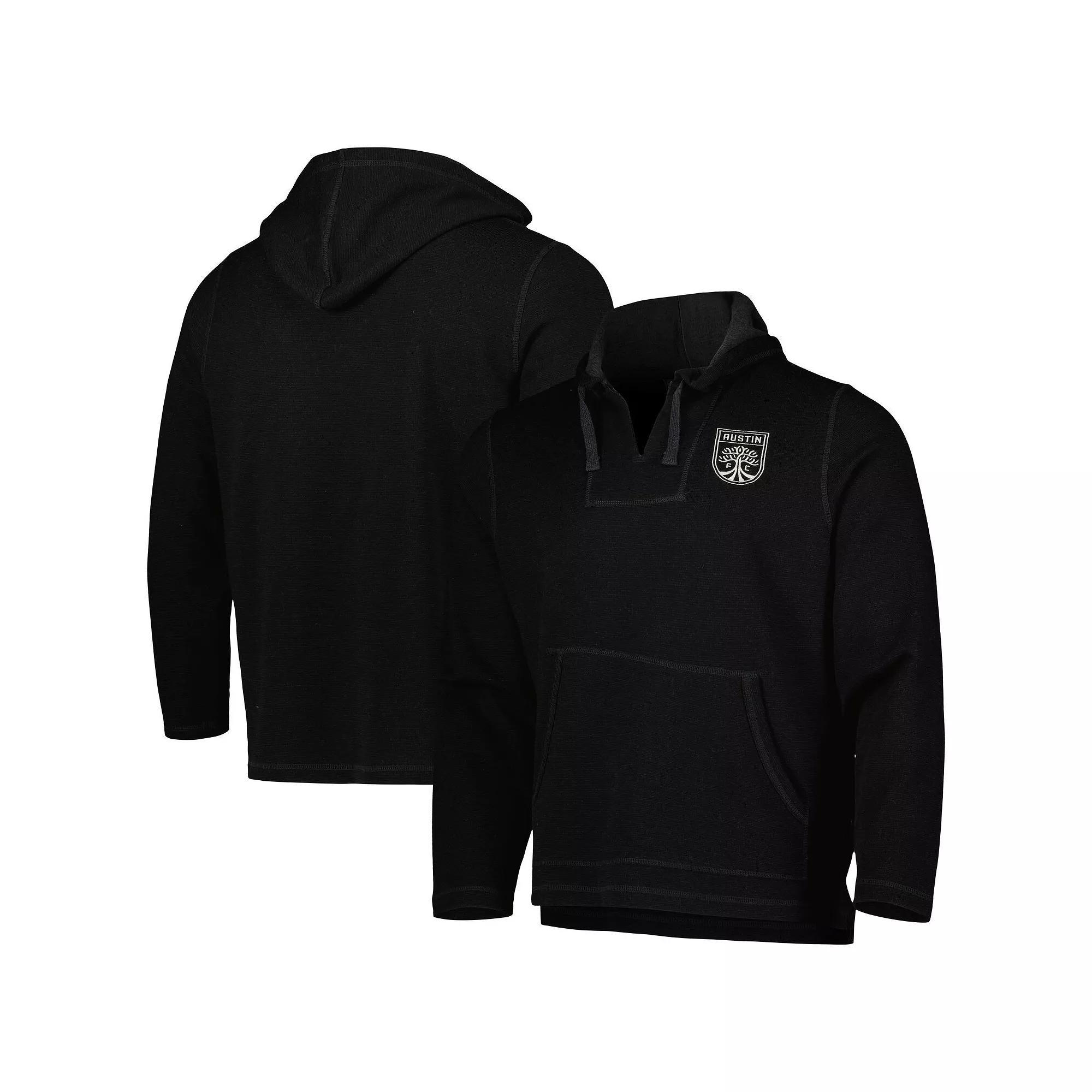 Men's Black Austin FC Baja Fleece V-Neck Pullover Hoodie, Size: 3XL, Afc Black Product Image
