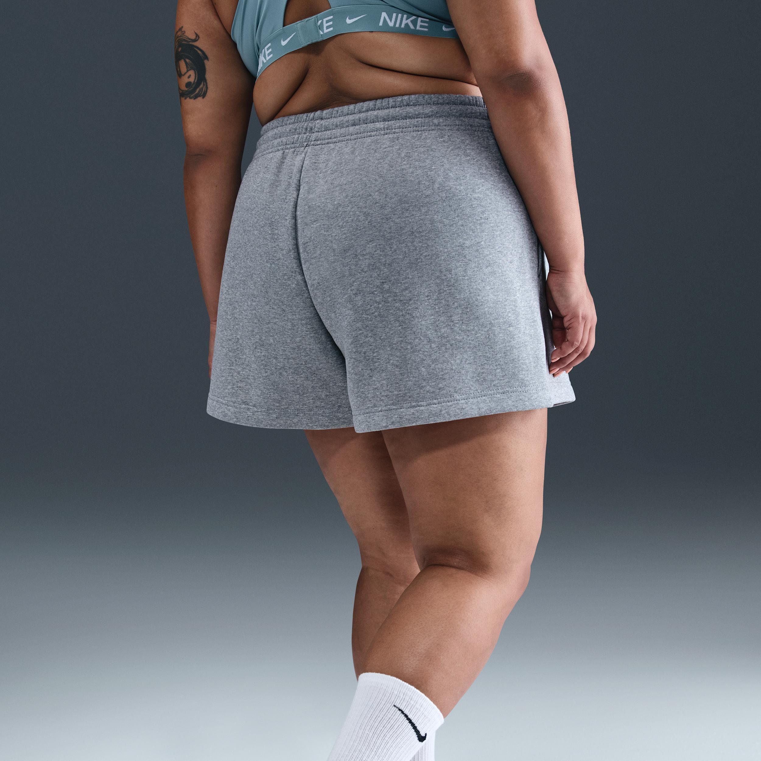 Women's Nike Sportswear Phoenix Fleece Mid-Rise 4" Shorts (Plus Size) Product Image