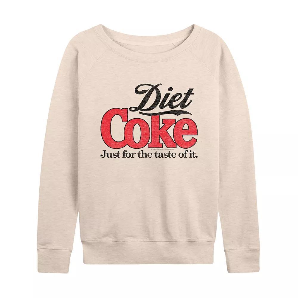 Womens Diet Coke Retro Logo French Terry Long Sleeve Tee Product Image