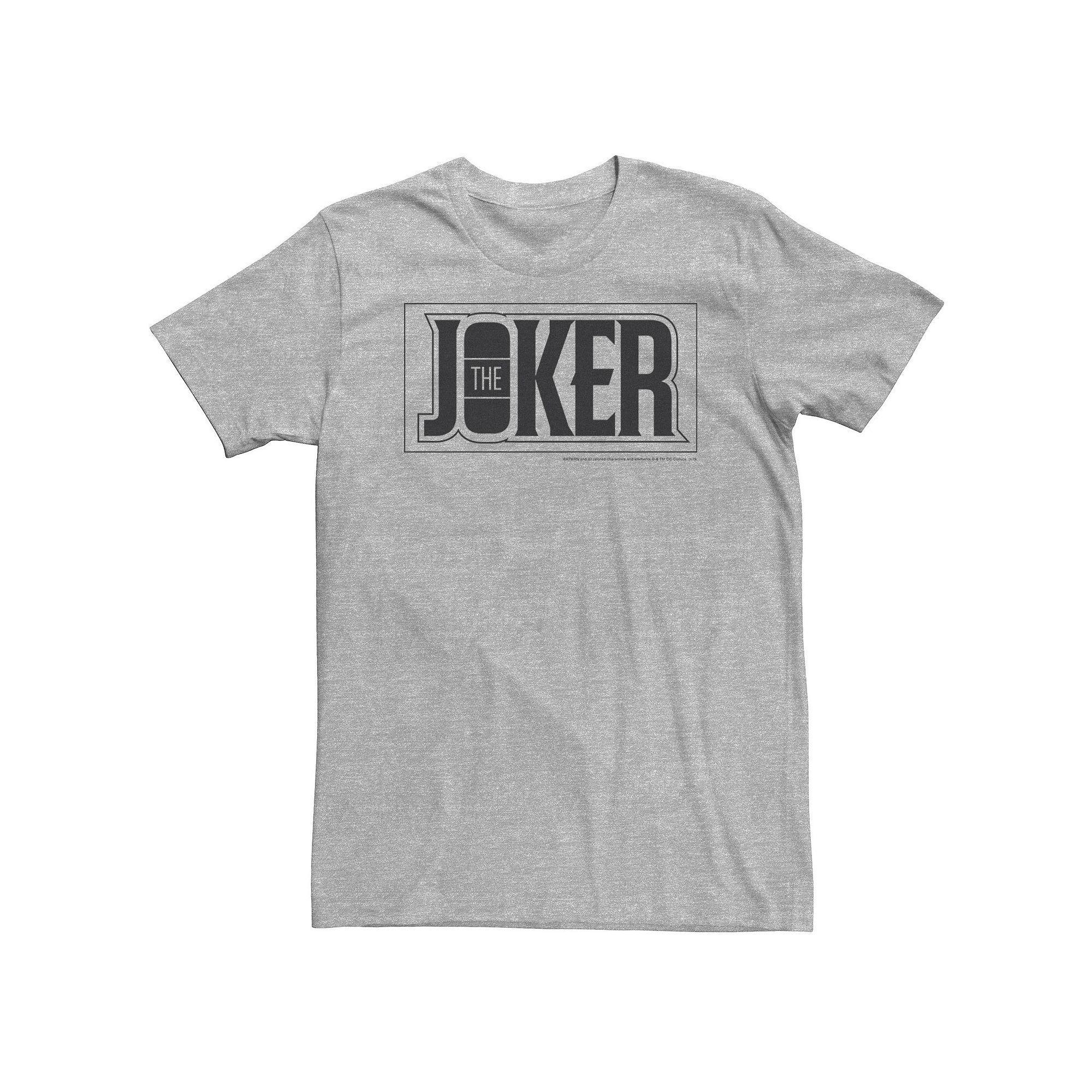Big & Tall DC Comics The Joker Bold Text Poster Tee, Mens Product Image