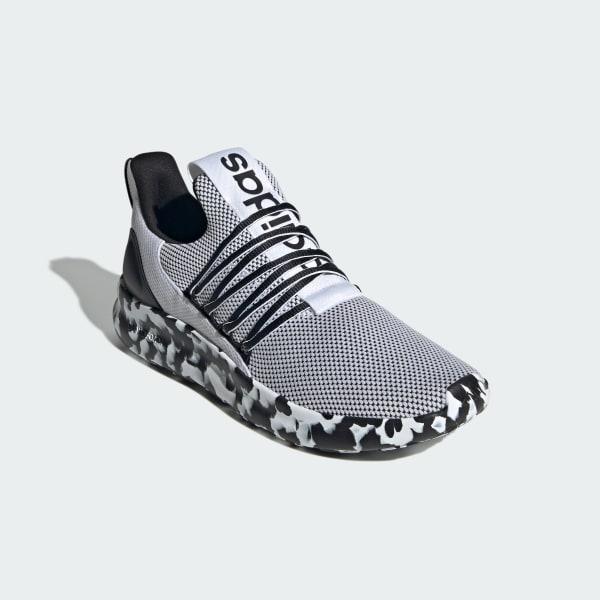 adidas Lite Racer Adapt 7.0 Men's Running Shoes, White Black Product Image