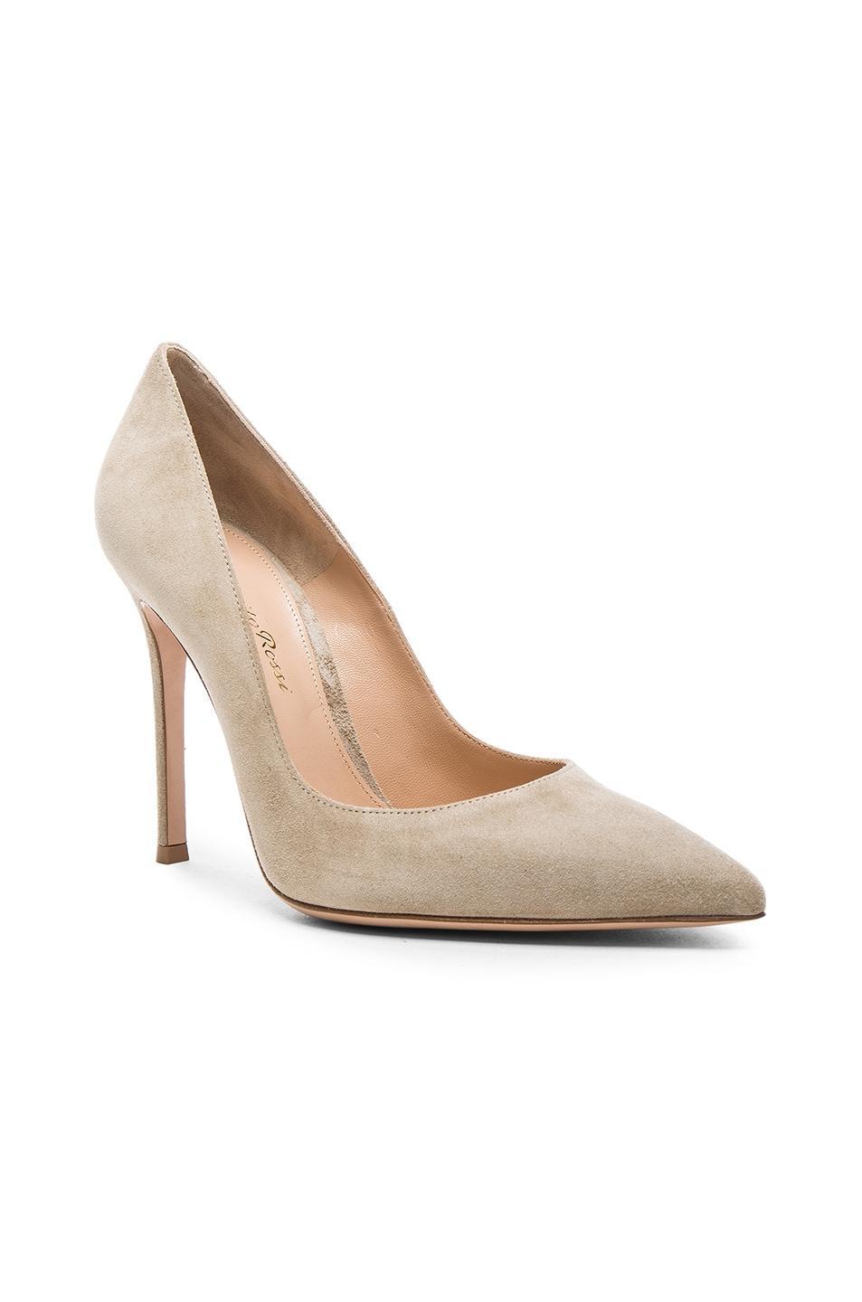 Womens 105MM Suede Stiletto-Heel Pumps Product Image