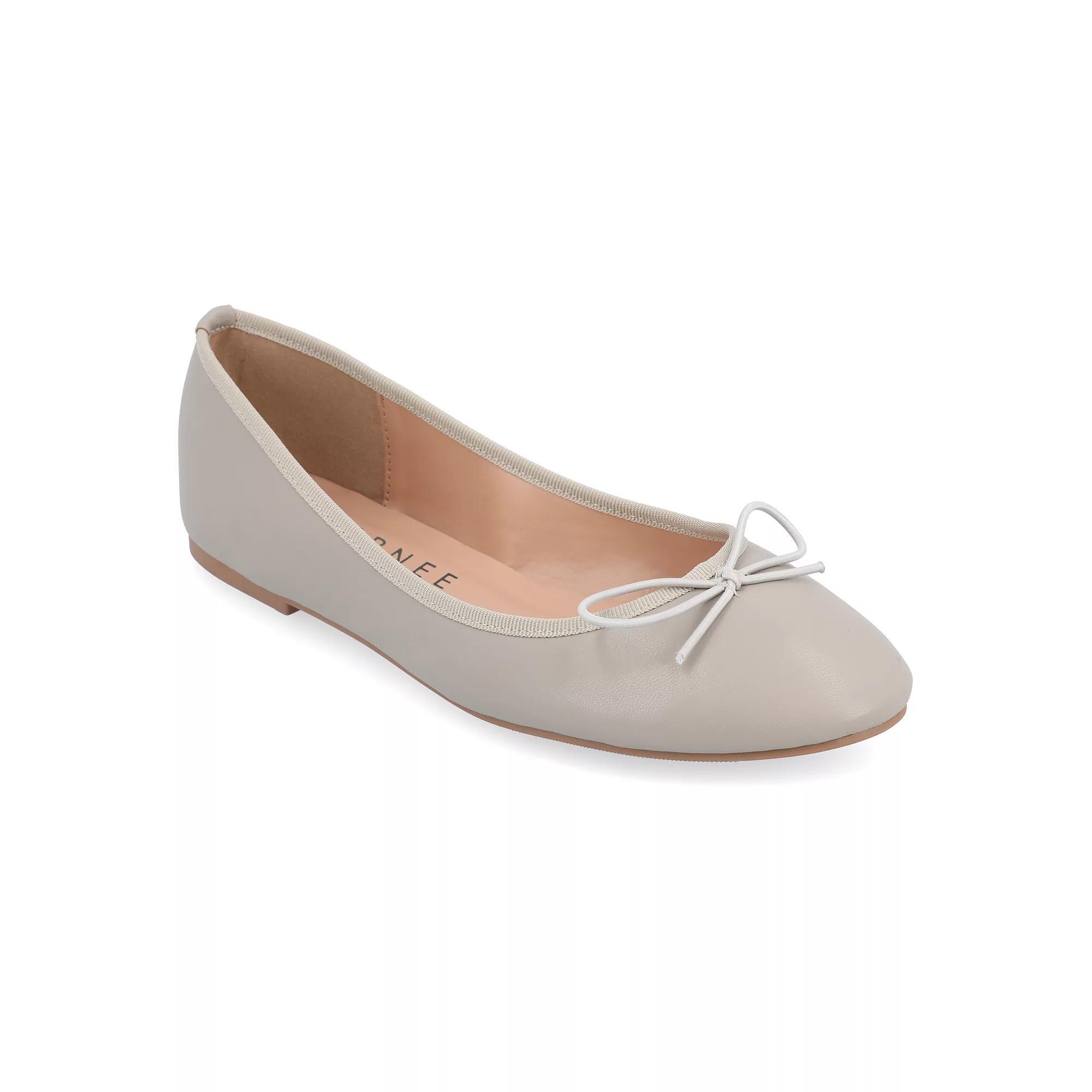 Journee Collection Vika Women's Ballet Flats, Size: 8.5 Wide, Gray Product Image