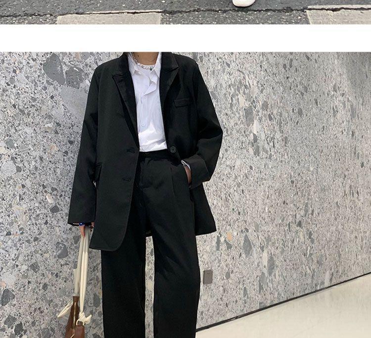 Low Rise Plain Straight-Leg Dress Pants Product Image