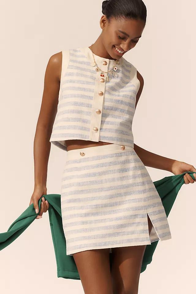 Avec Les Filles Striped Mini Skirt Product Image
