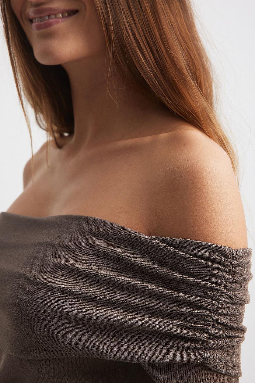 Fine Knitted Draped Top Product Image