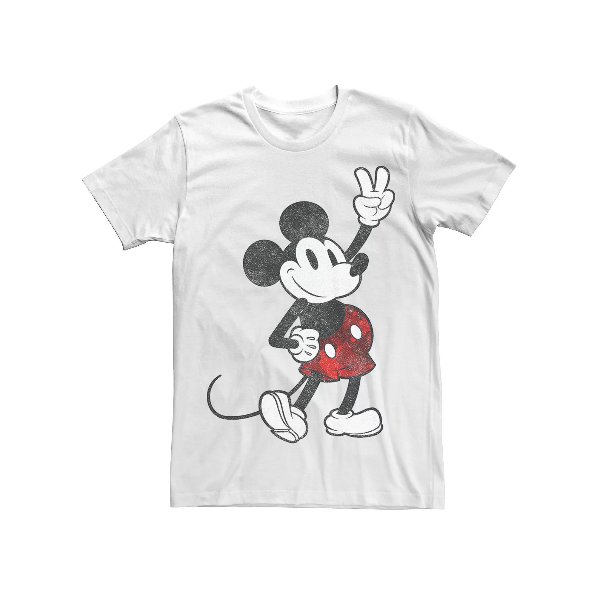 Disney's Mickey Mouse Men's Classic Camouflage Portrait Tee, Size: XS, White Product Image