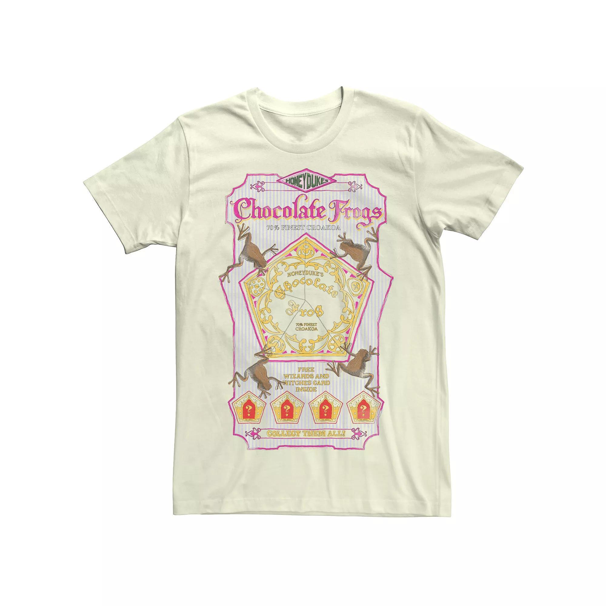 Men's Deathly Hallows Chocolate Frogs Vintage Logo Tee, Size: Medium, Natural Product Image