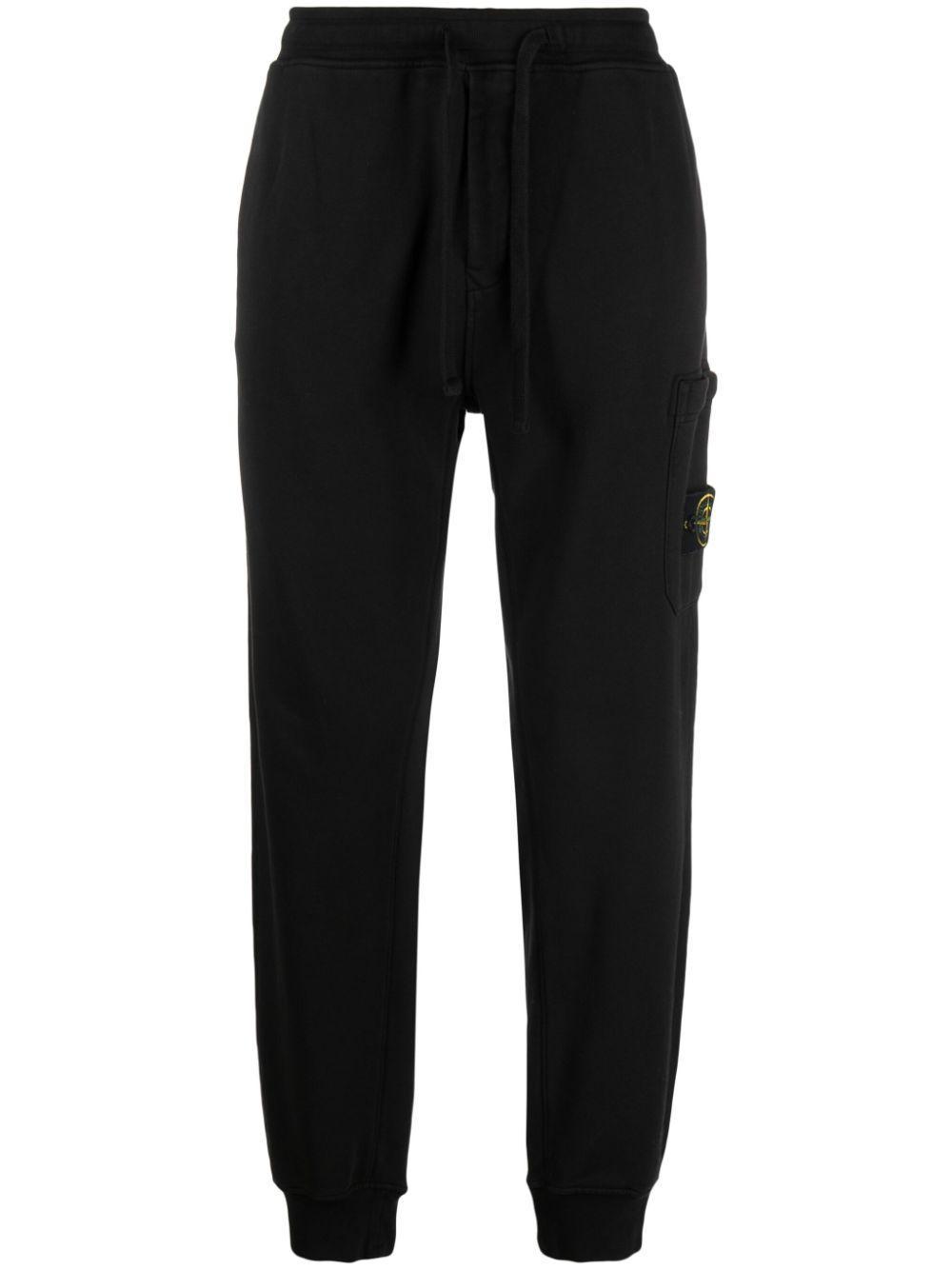 STONE ISLAND Cotton Sweatpants In Black Product Image