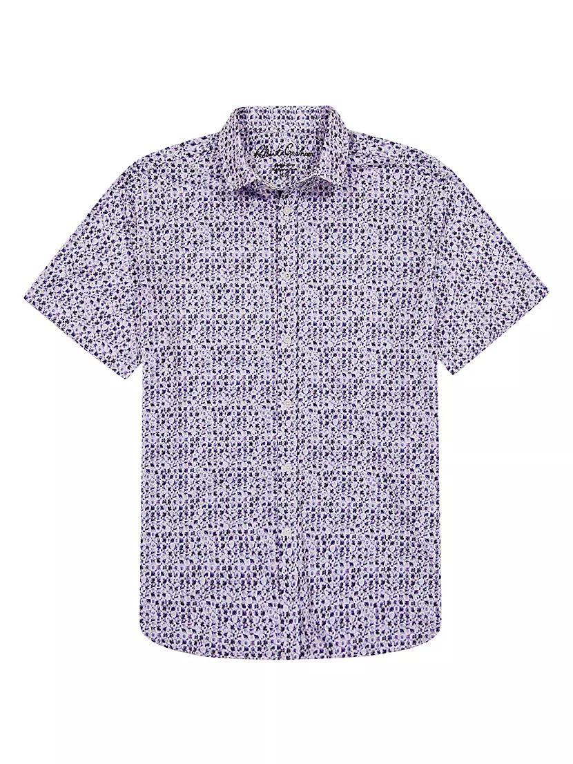 Zambia Printed Button-Front Shirt Product Image