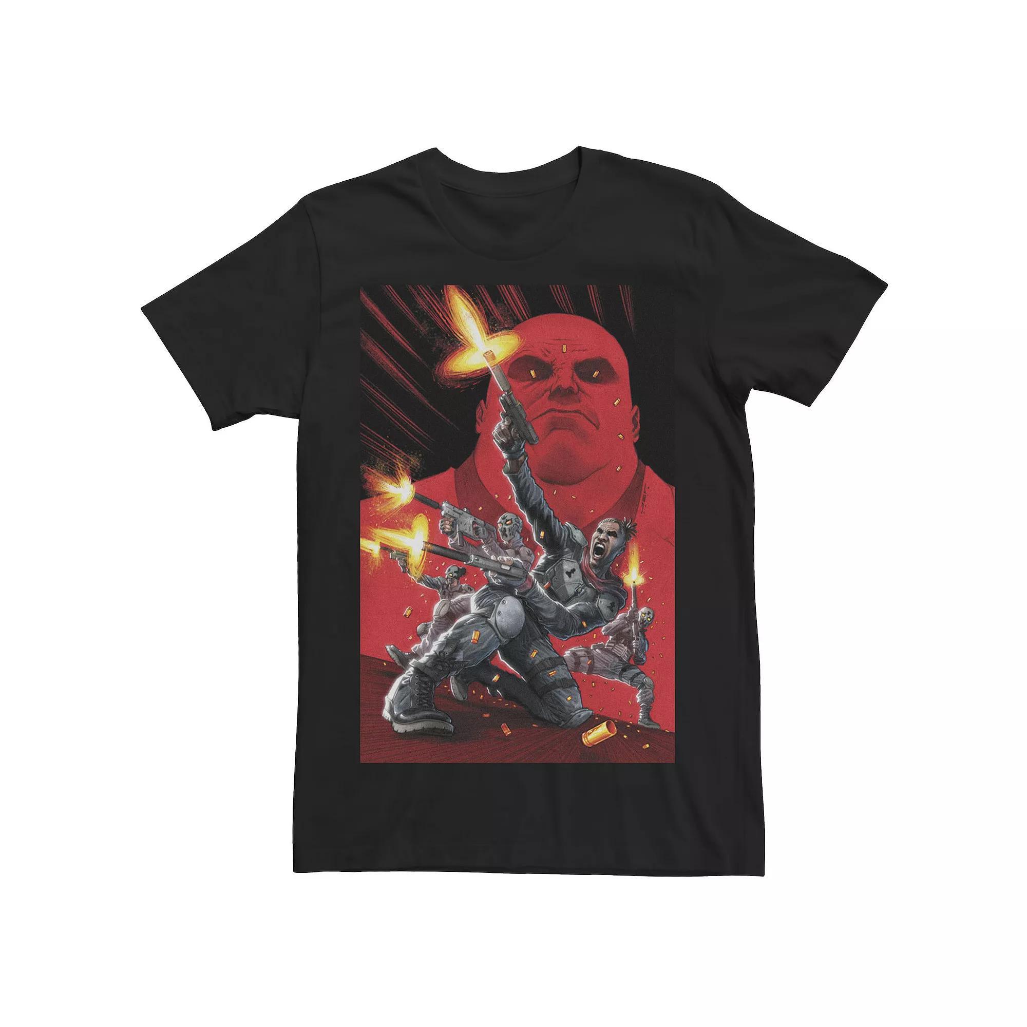 Men's SpongeBob SquarePants Santa I Can Explain Tee, Size: Large, Navy Grey Product Image