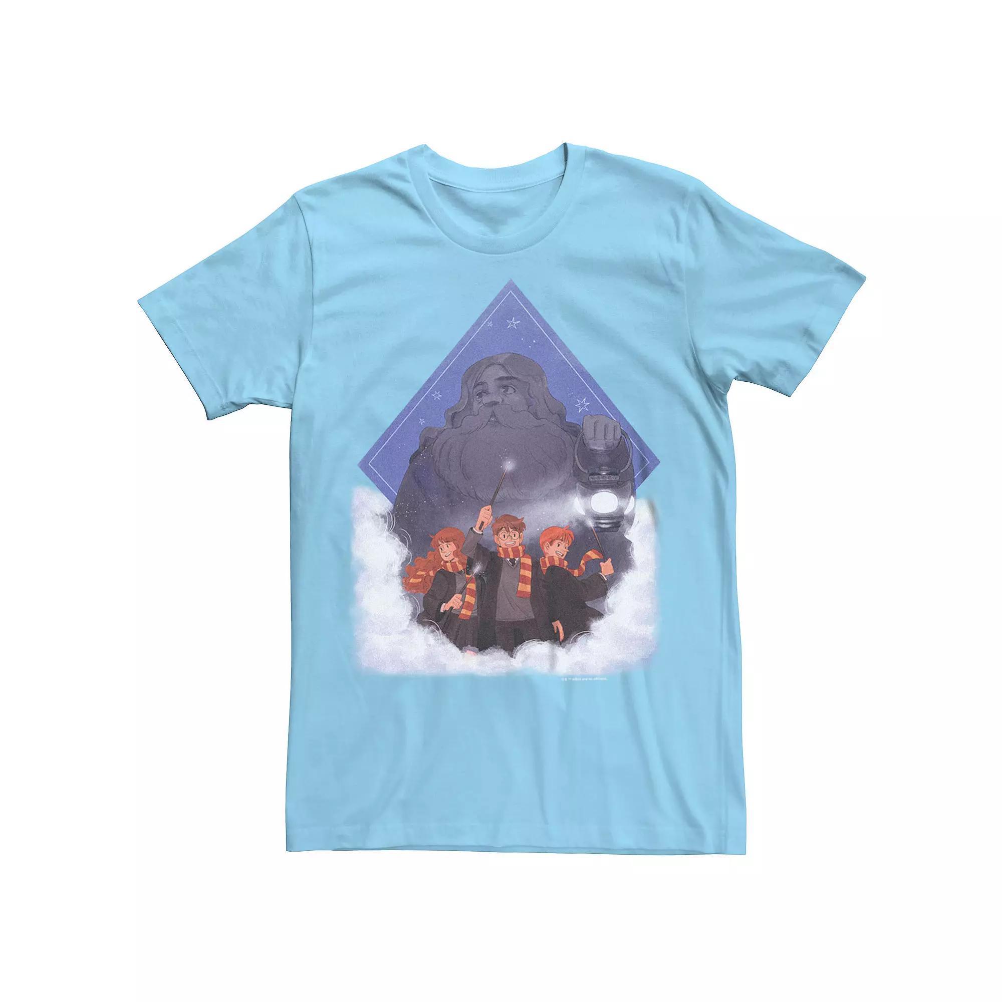 Men's WB The 100 Harry Potter And Friends Graphic Tee, Size: Small, Light Blue Product Image