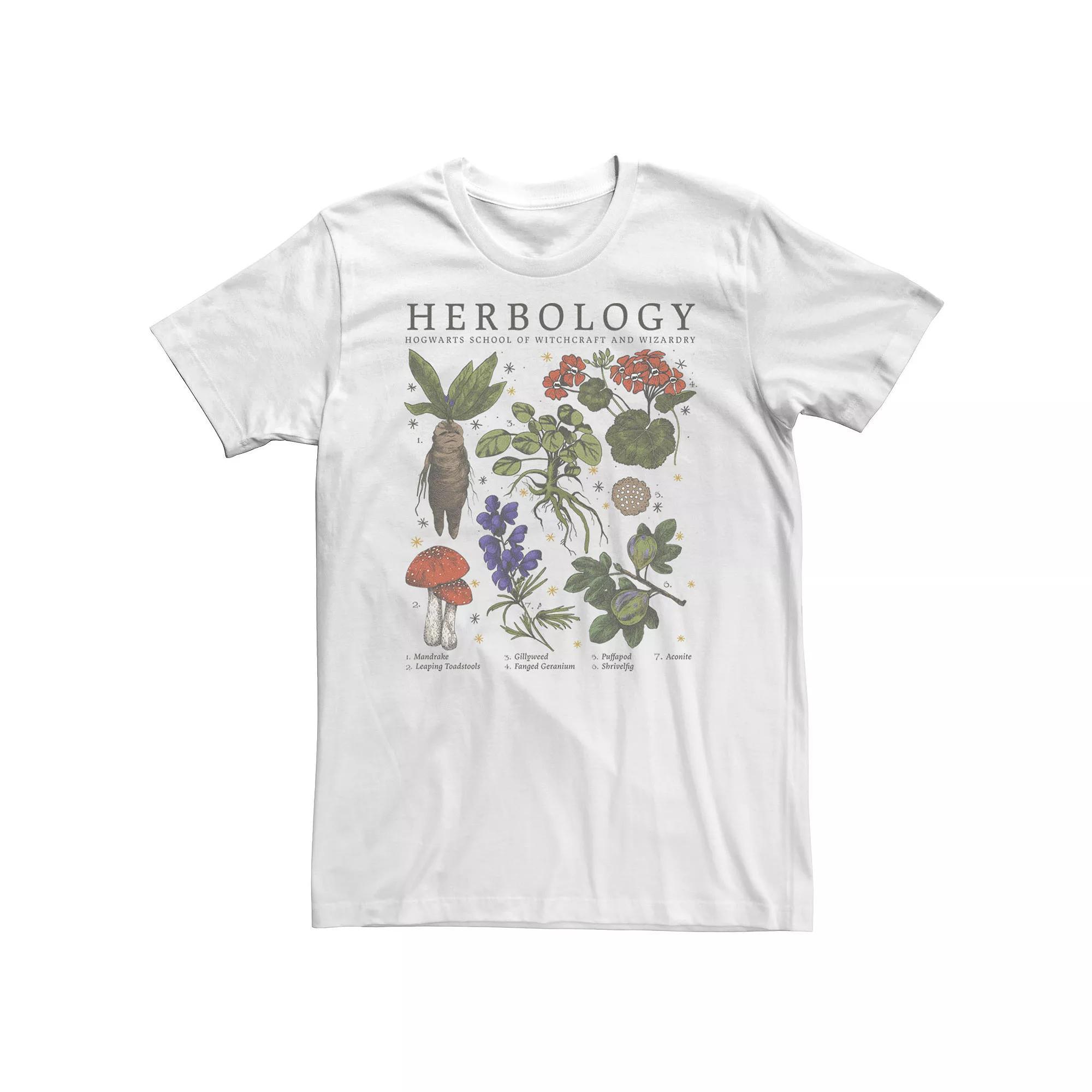 Big & Tall Harry Potter Herbology Plants Tee, Men's, Size: 5XL, White Product Image
