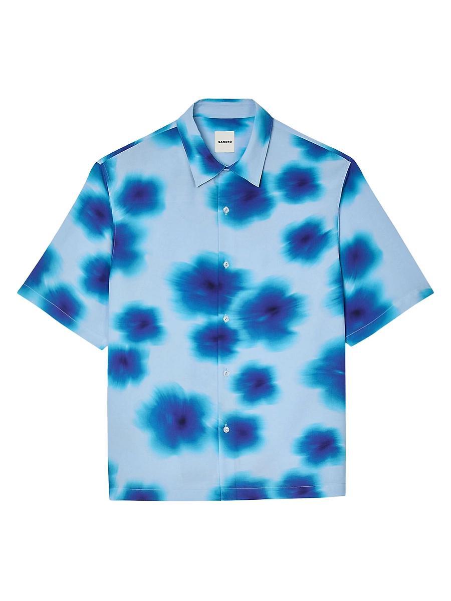 Mens Floral Motif Shirt Product Image