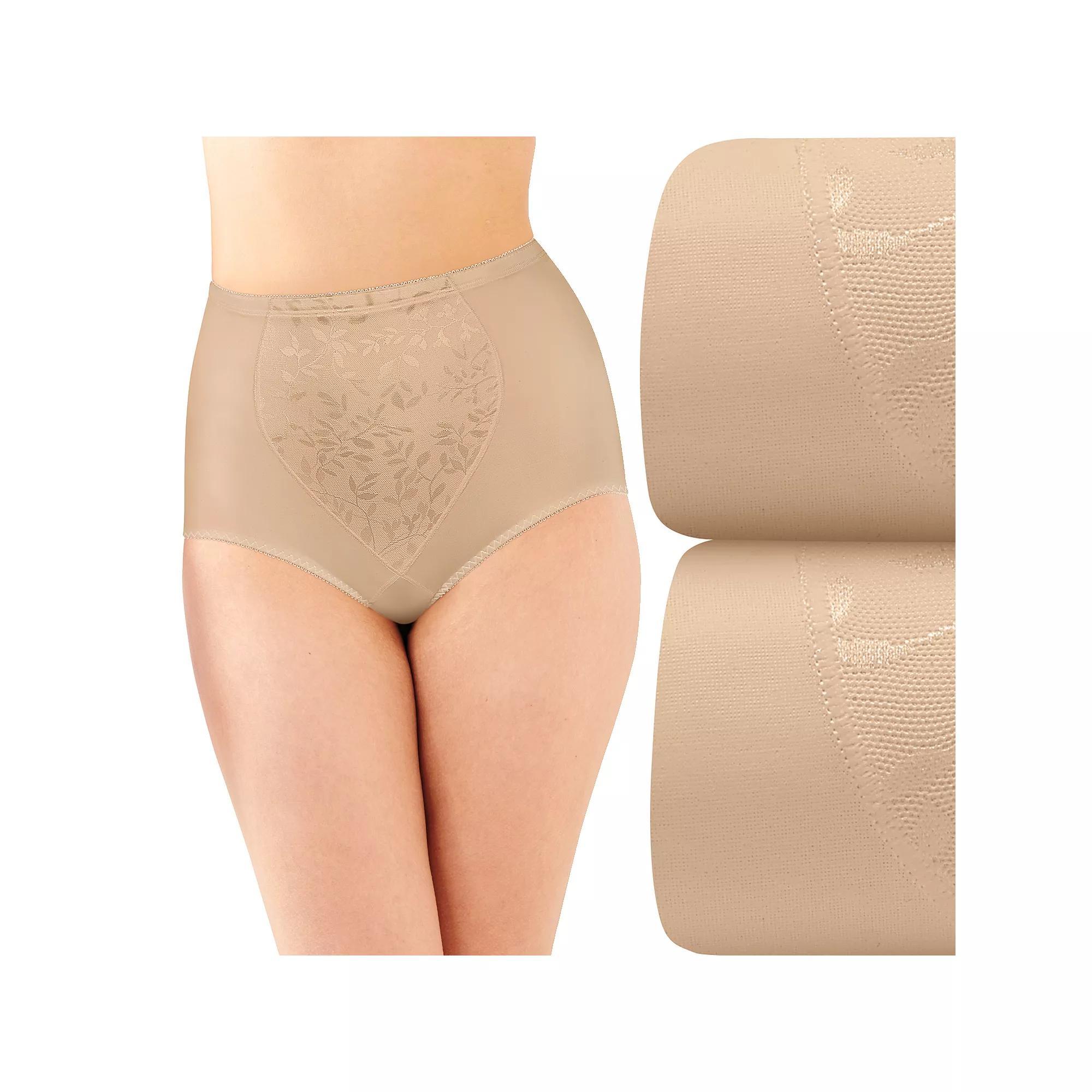 Bali 2-Pack Firm Control Tummy Panel Shaping Brief Panty X710, Womens Product Image