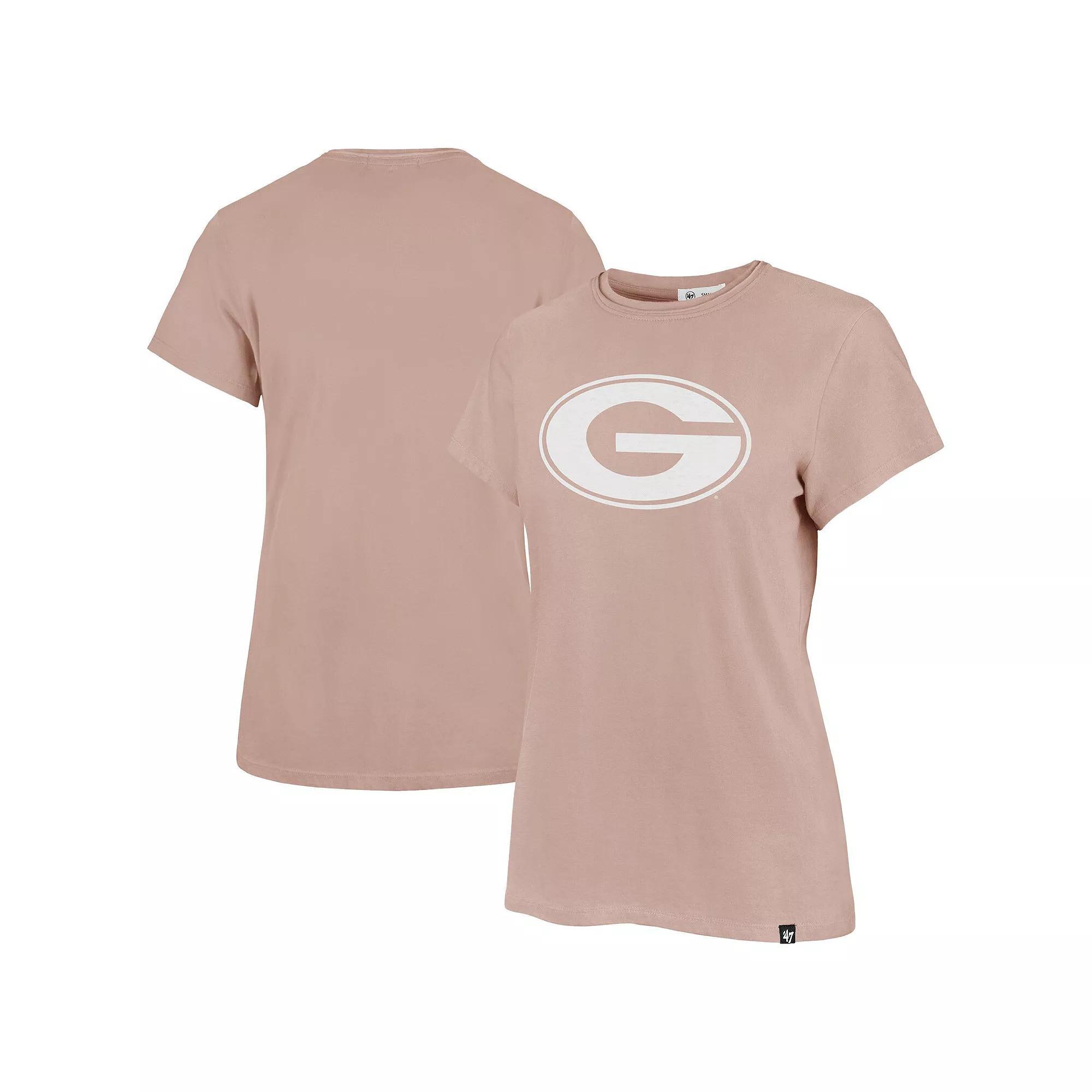 Women's '47  Pink Georgia Bulldogs Premier Frankie T-Shirt, Size: Large Product Image