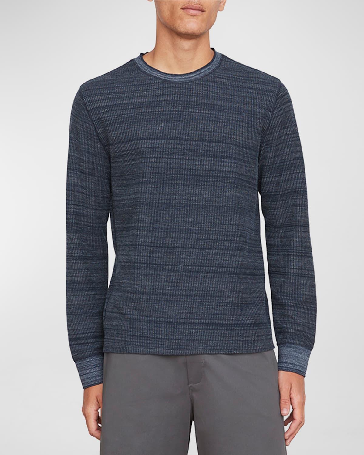 Vince H Thermal Long Sleeve Crew (Coastal/Coastal) Men's Clothing Product Image