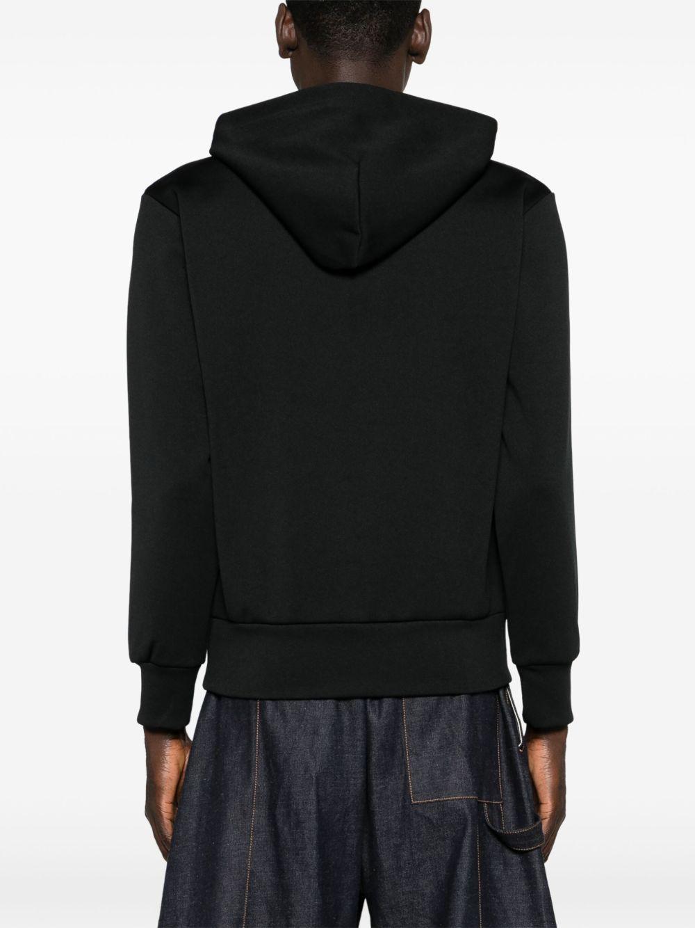 heart-print pullover hoodie Product Image
