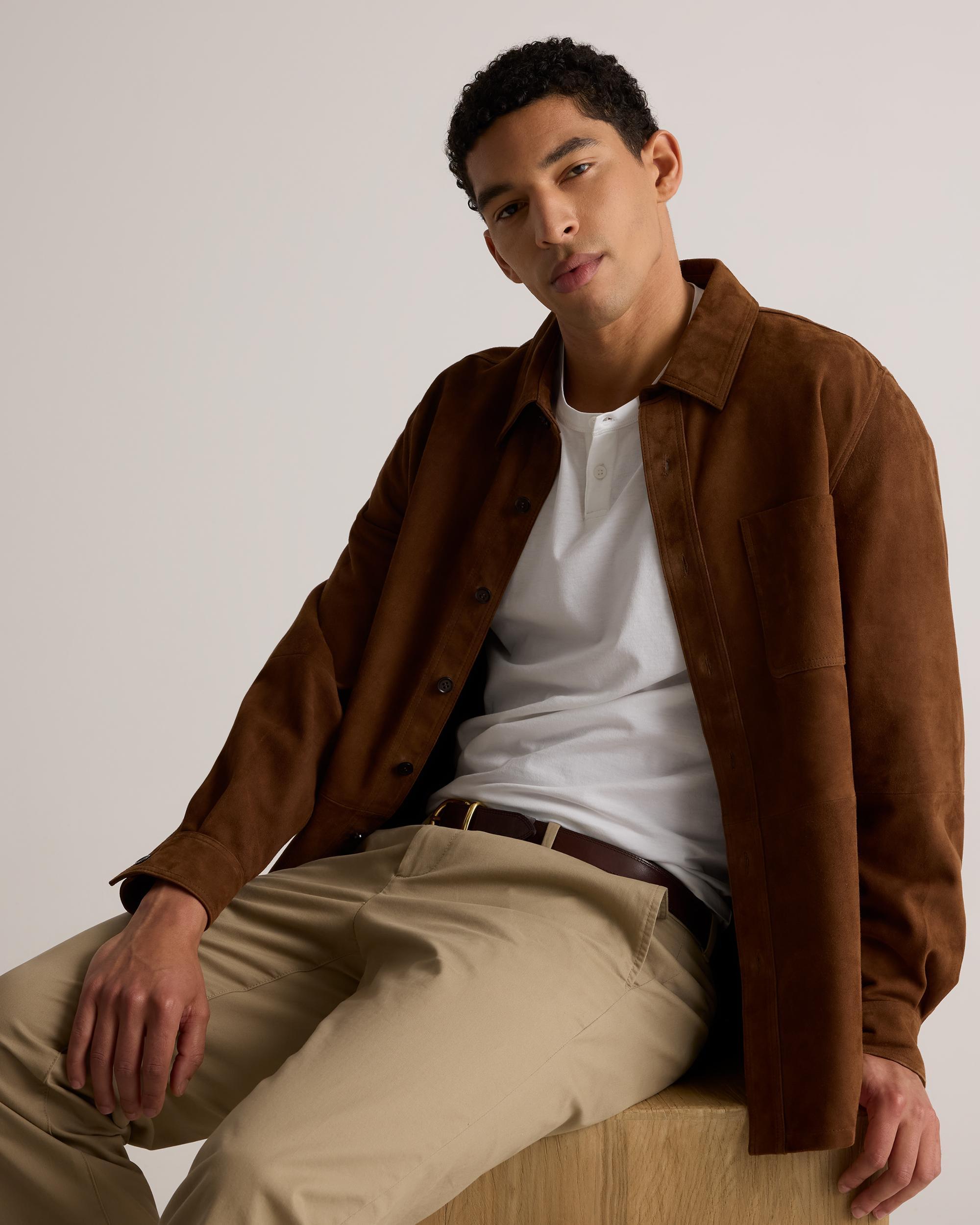 Quince | Men's 100% Pima Cotton Luxe Touch Henley Organic Cotton Product Image