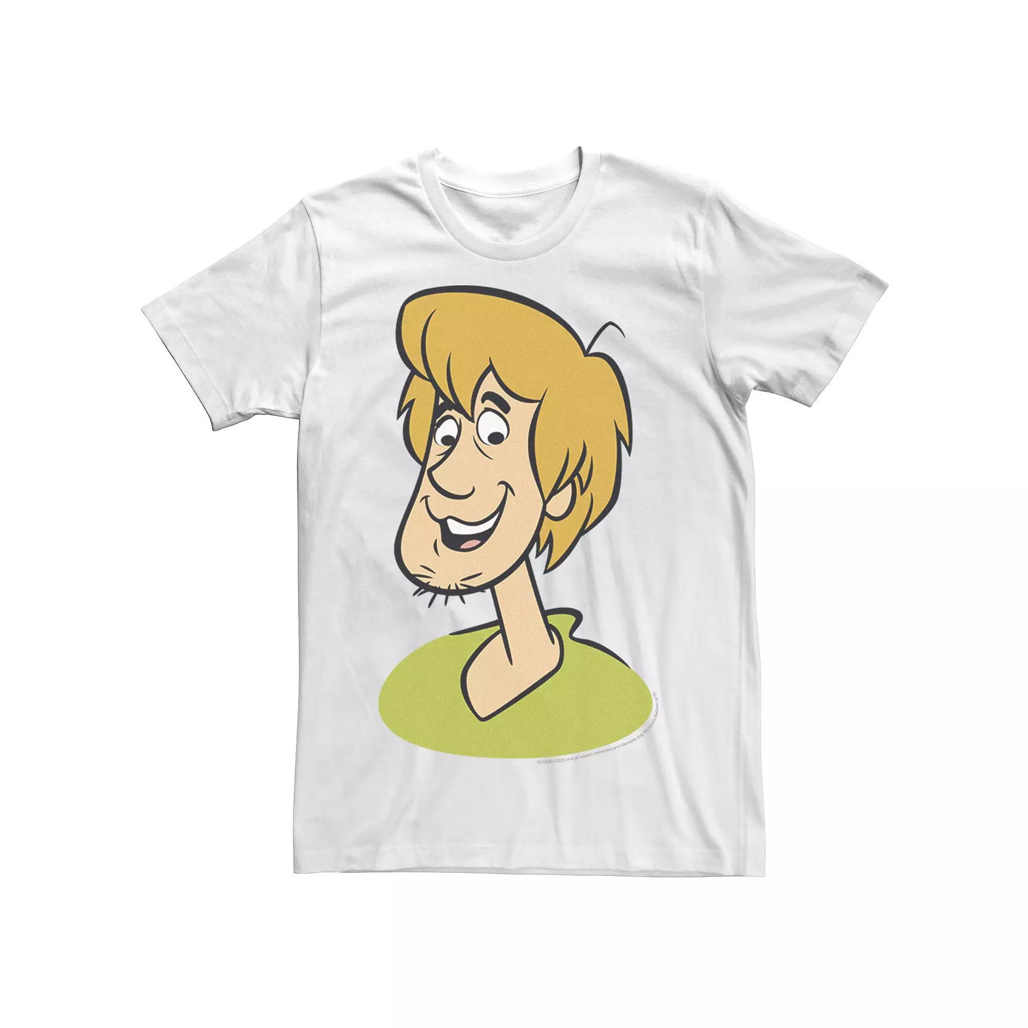 Men's Scooby Doo Shaggy Large Portrait Tee, White Product Image