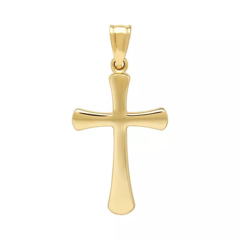 Everlasting Gold 10k Gold Cross Pendant, Women's, Yellow Product Image