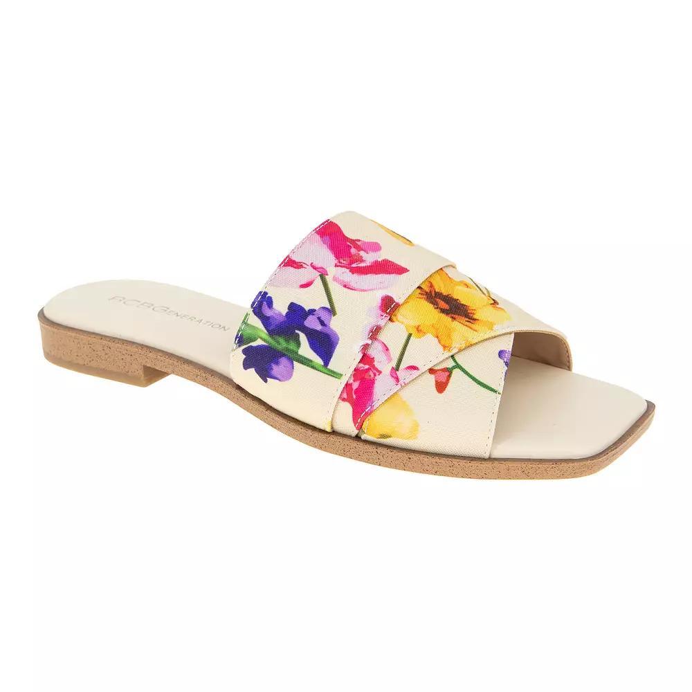 BCBGeneration Lileen Floral Slip-On Women's Sandals, Size: 9 Product Image