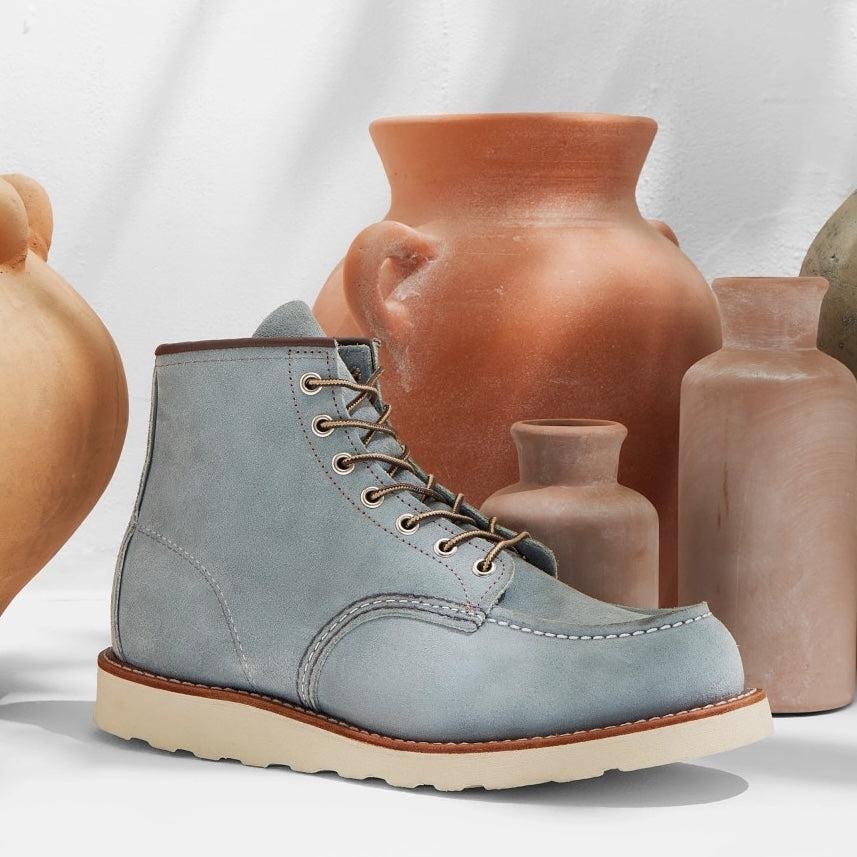 6" Moc Toe No. 8800 - Dusty Blue Abilene Product Image