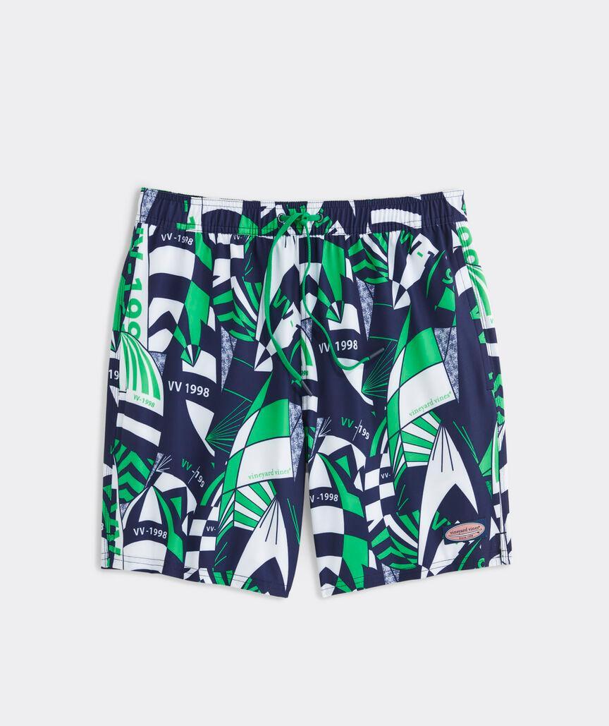 7 Inch Printed Chappy Swim Trunks Product Image