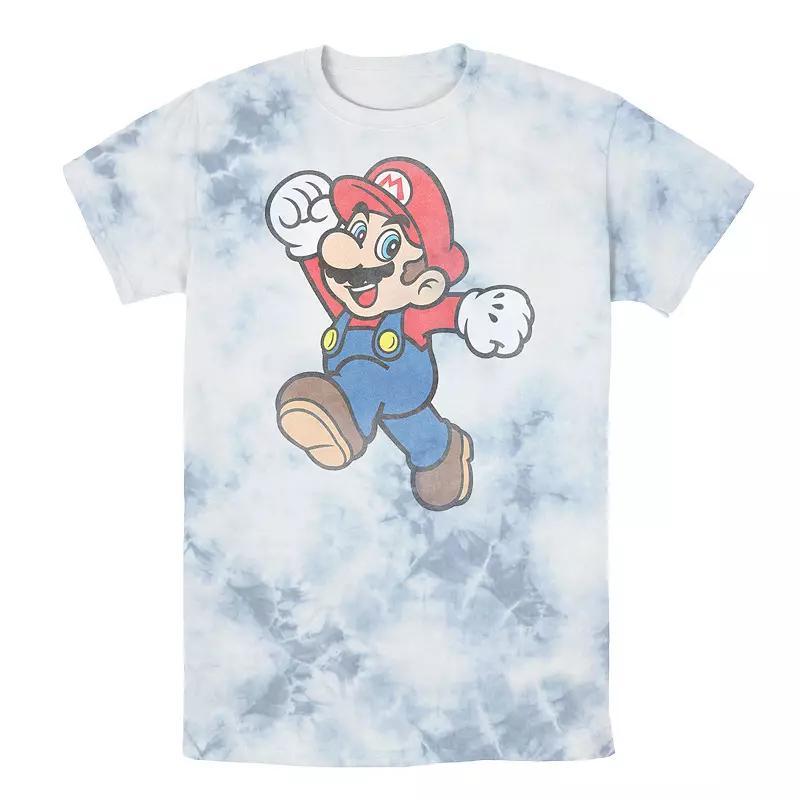 Men's Nintendo Mario Super Pose Tee, Size: XL, White Blue Product Image
