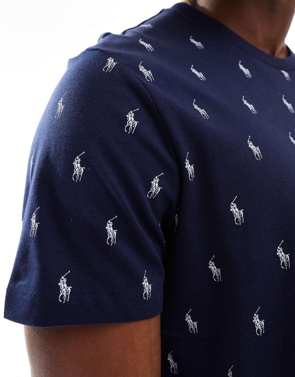 Polo Ralph Lauren lounge T-shirt in navy Product Image