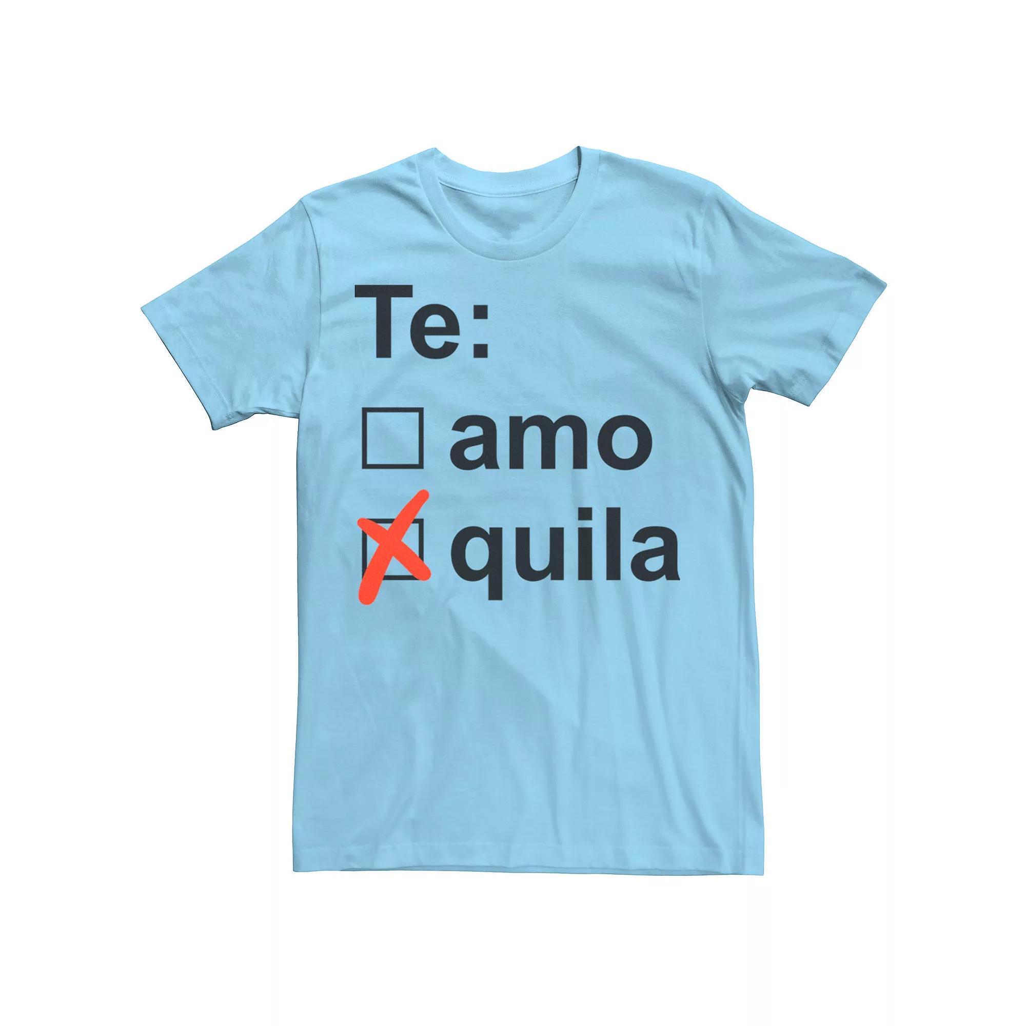 Men's Gonzales Tequilla Check List Tee, Size: Small, Light Blue Product Image