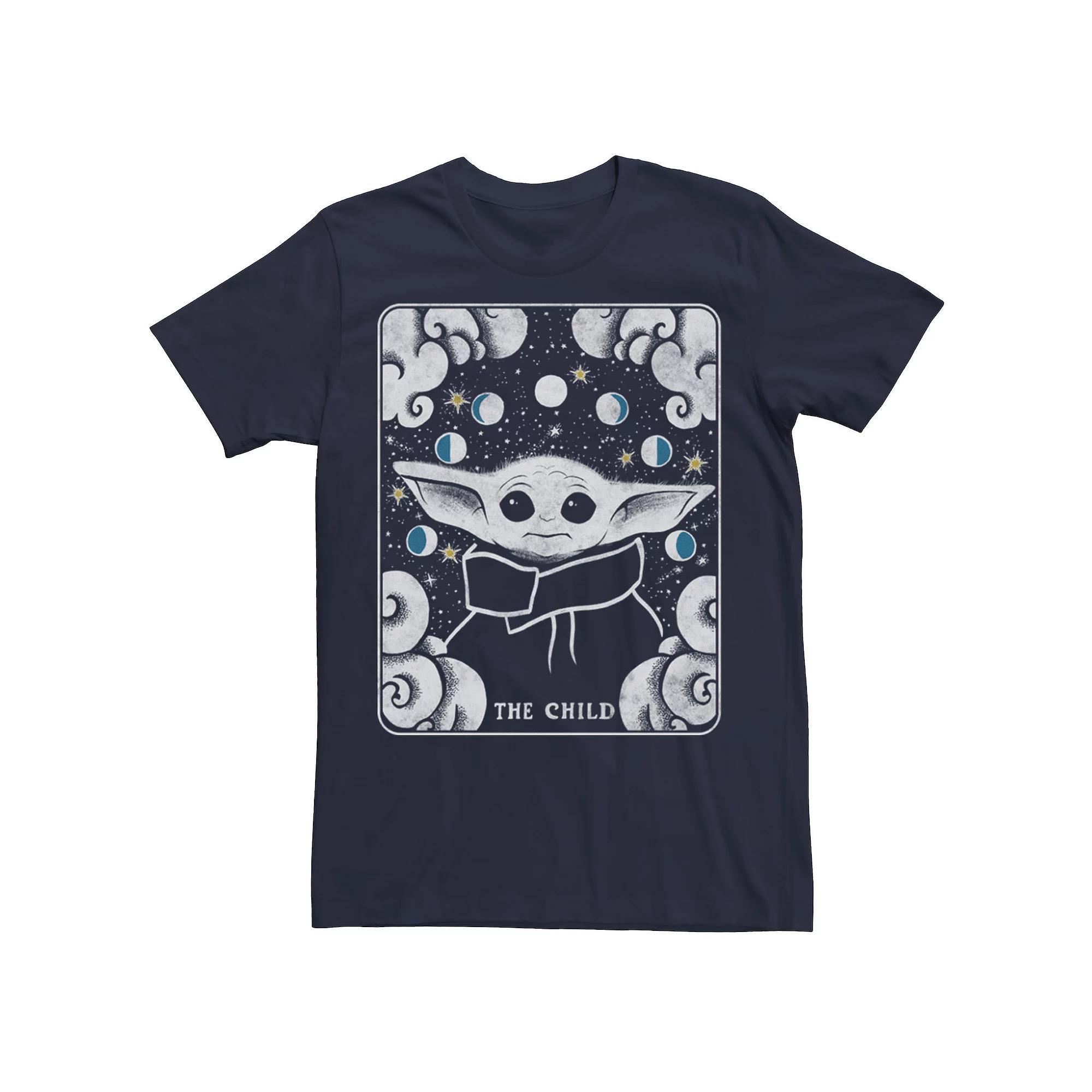 Men's Star Wars The Mandalorian The Child Card Tee, Size: Large, Grey Heather Product Image