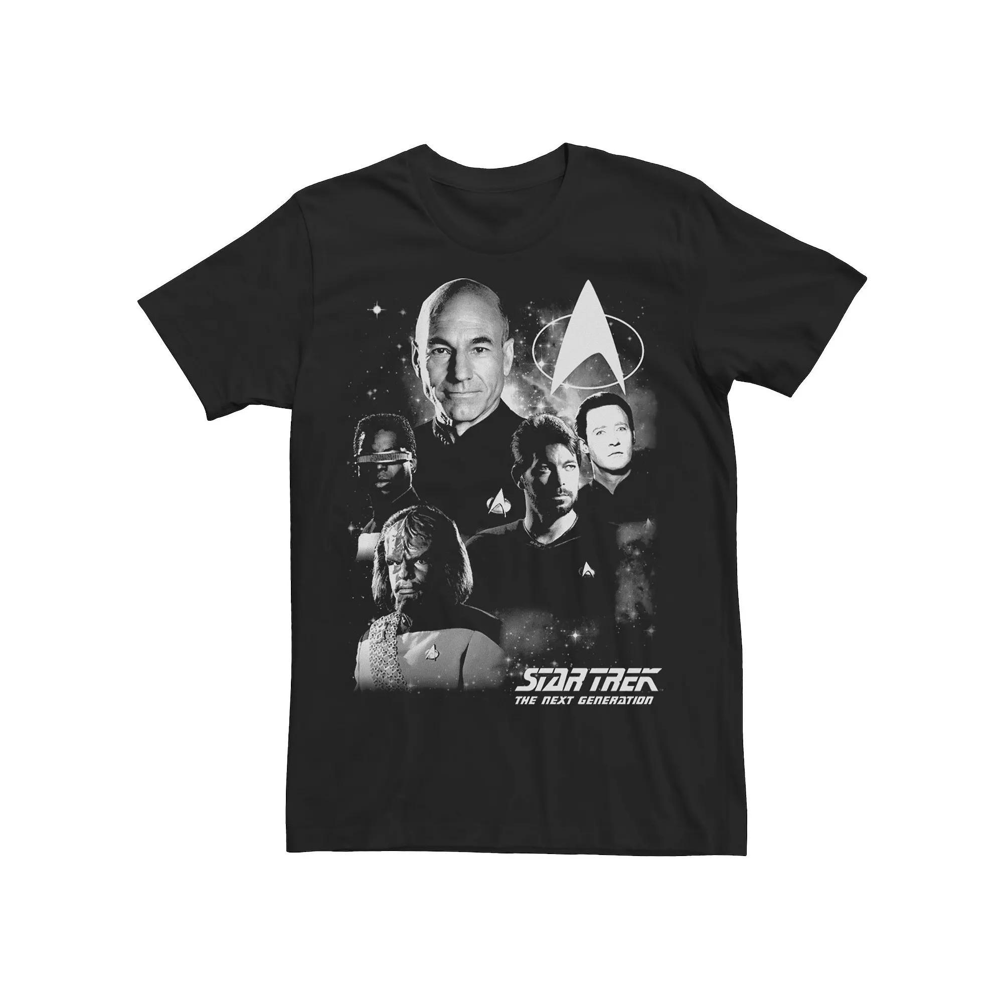 Mens Star Trek Next Generation Captains Crew Tee Product Image