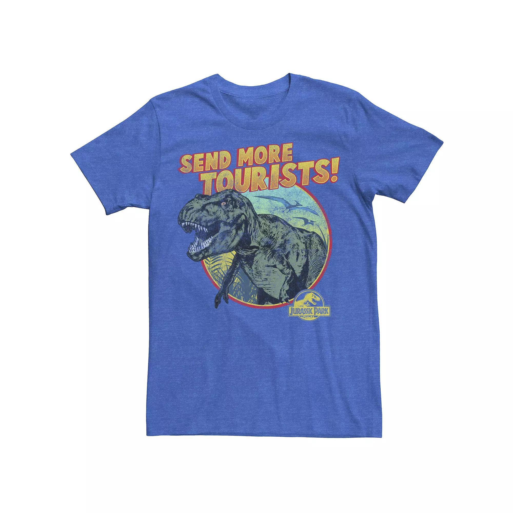 Men's Jurassic Park T-Rex Send More Tourists Tee, Size: Medium, Royal Product Image