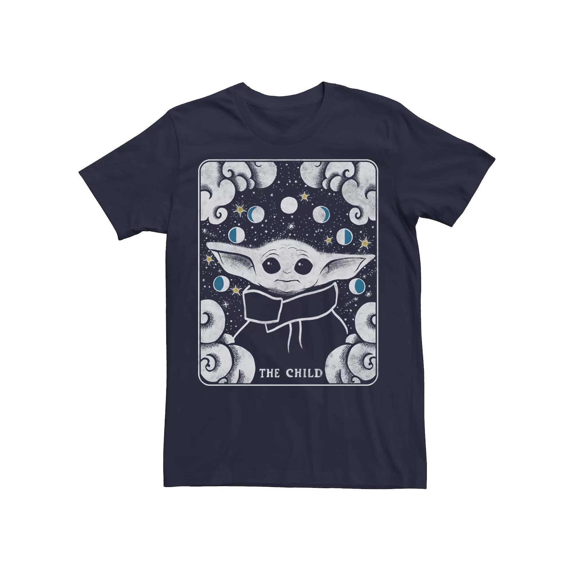 Men's Star Wars The Mandalorian The Child Card Tee, Size: Large, Grey Heather Product Image